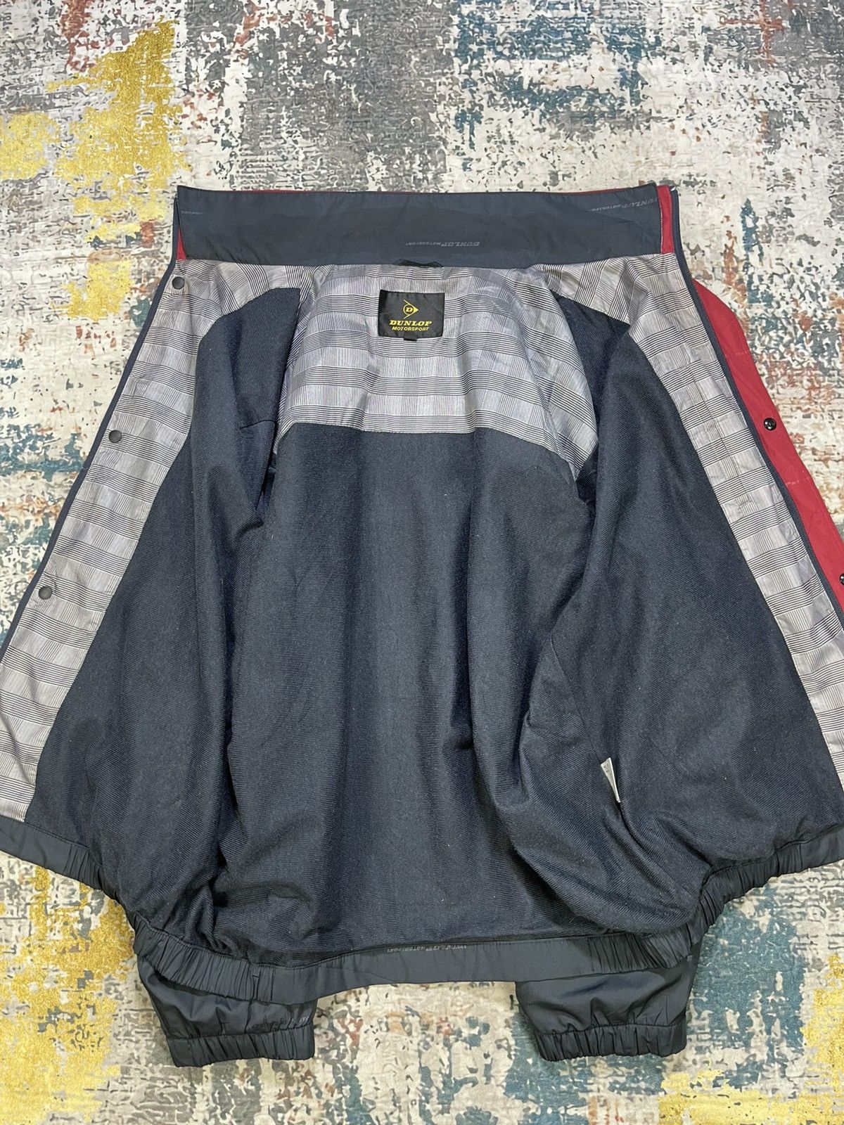 Dunlop Dunlop Overprinted Double Collar Windbreaker Jacket Size US L / EU 52-54 / 3 - 11 Thumbnail