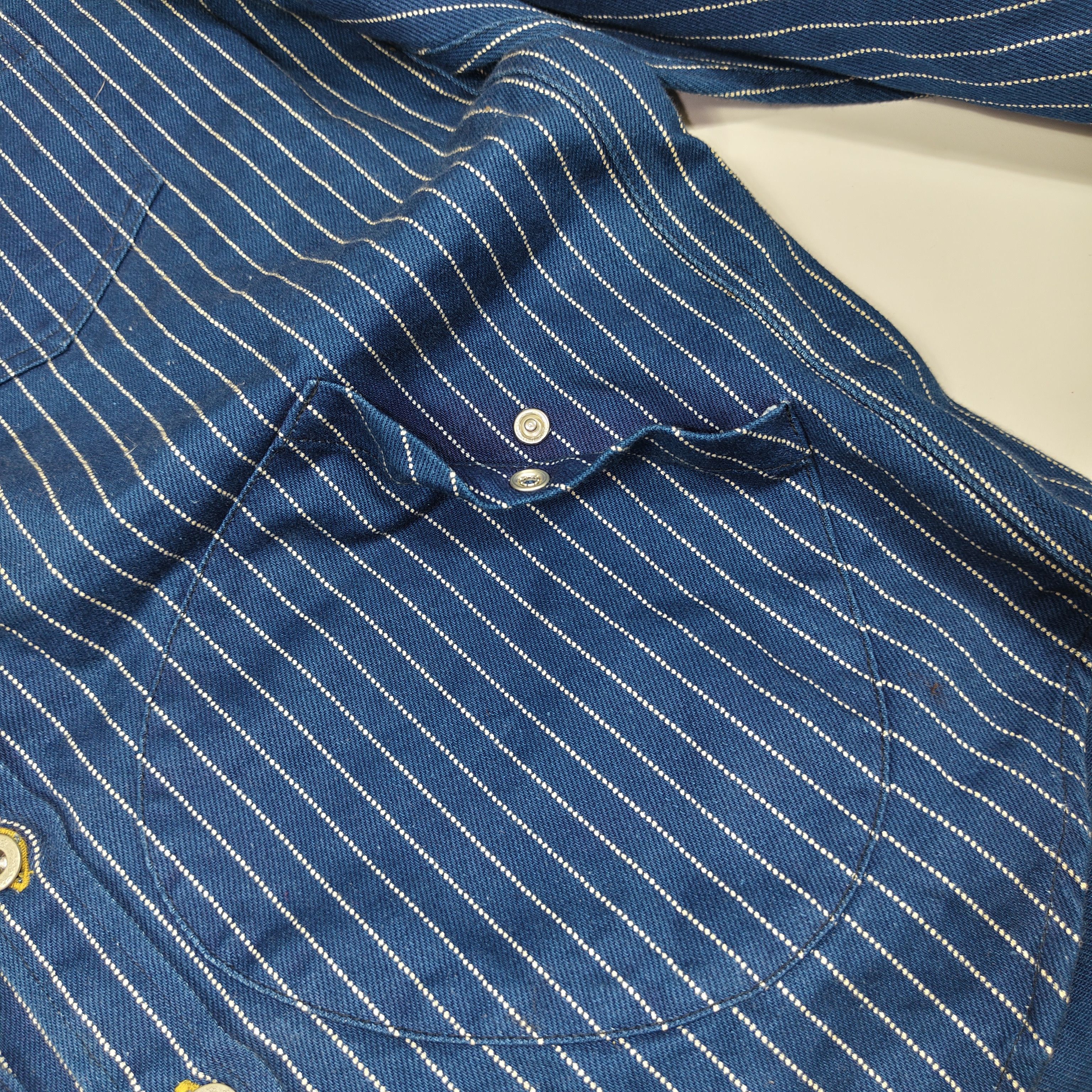 Japanese Brand Native Gang Family MC Wabash Stripe Work Shirt #F Size US M / EU 48-50 / 2 - 8 Thumbnail