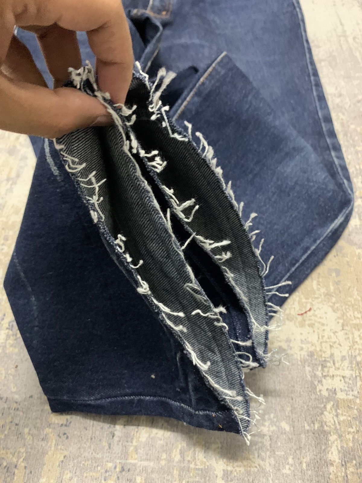 If Six Was Nine × Japanese Brand Japanese Brand Casual Land Japan Mini Flare Distressed Denim Size US 30 / EU 46 - 7 Thumbnail