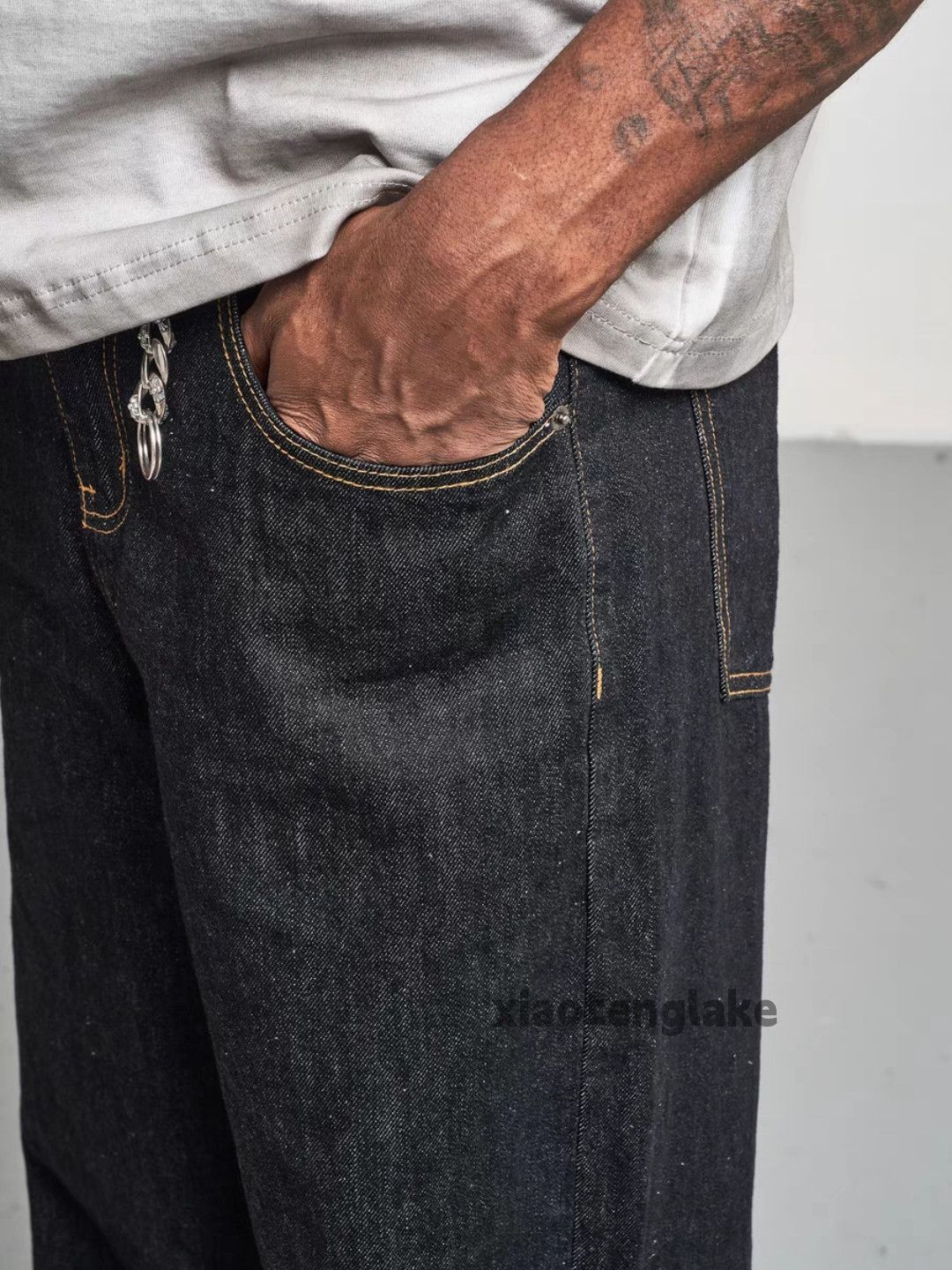 Designer × Jean × Vintage retro y2k skate hiphop loose baggy jeans Size US 32 / EU 48 - 5 Thumbnail