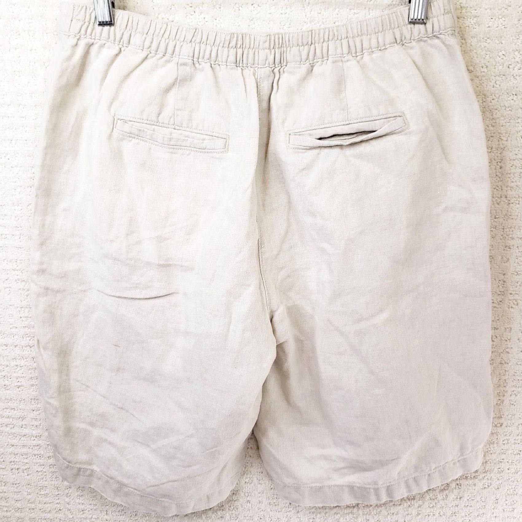 Vintage VINTAGE LL Bean Womens Bermuda Shorts Linen White 12 High Rise 32in 7in Inseam Casual 90s Womens Size 24" / US 00 / IT 34 - 5 Thumbnail