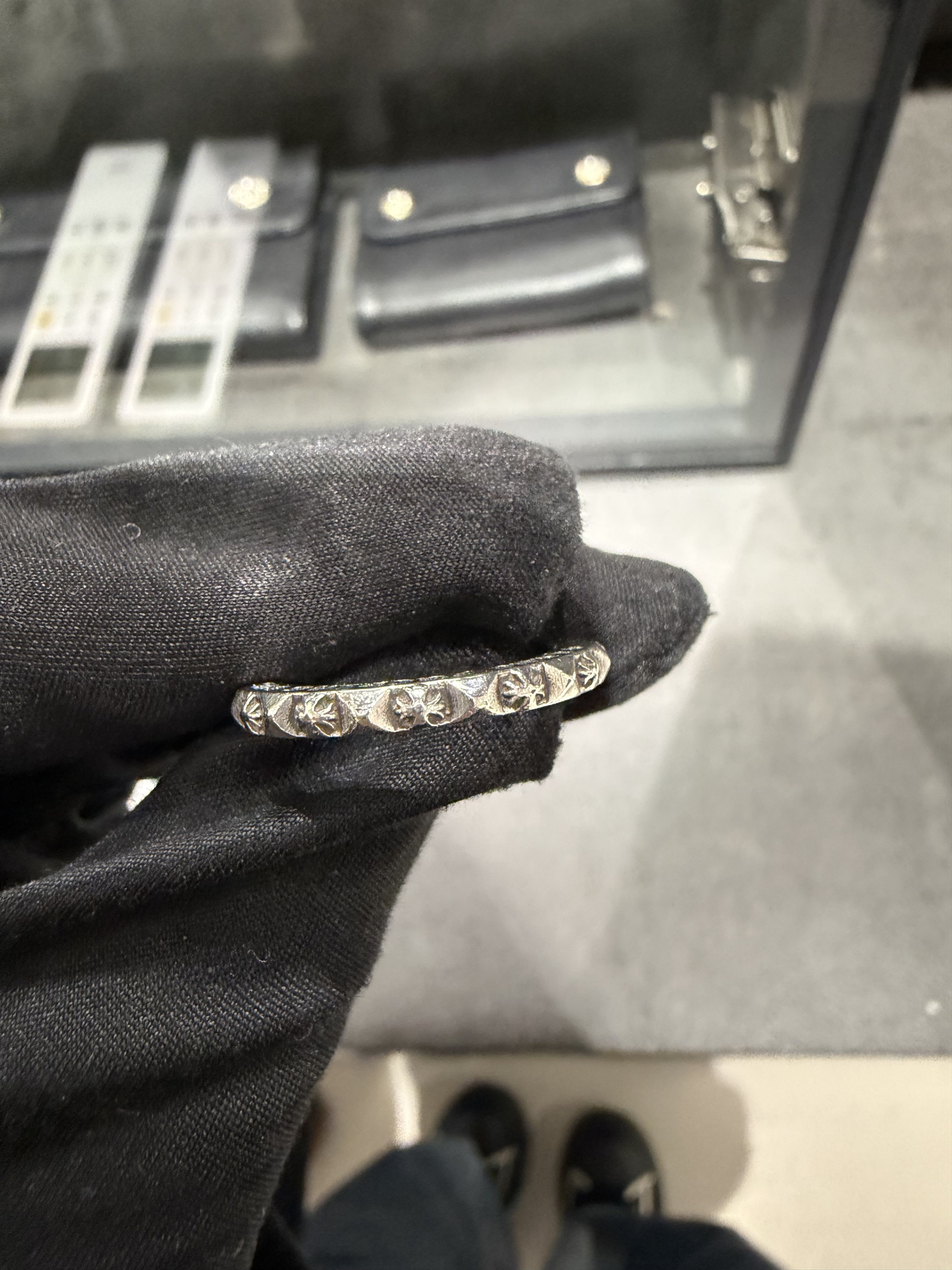 Chrome Hearts Chrome Hearts TFP Cross Silver Band Ring Size ONE SIZE - 8 Thumbnail