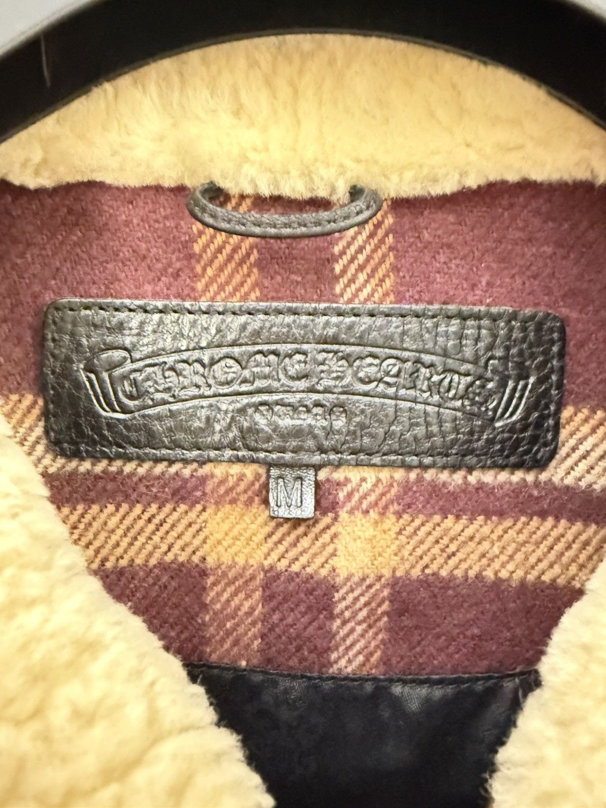 Chrome Hearts Chrome hearts shearling collar flannel jacket Size US M / EU 48-50 / 2 - 2 Thumbnail