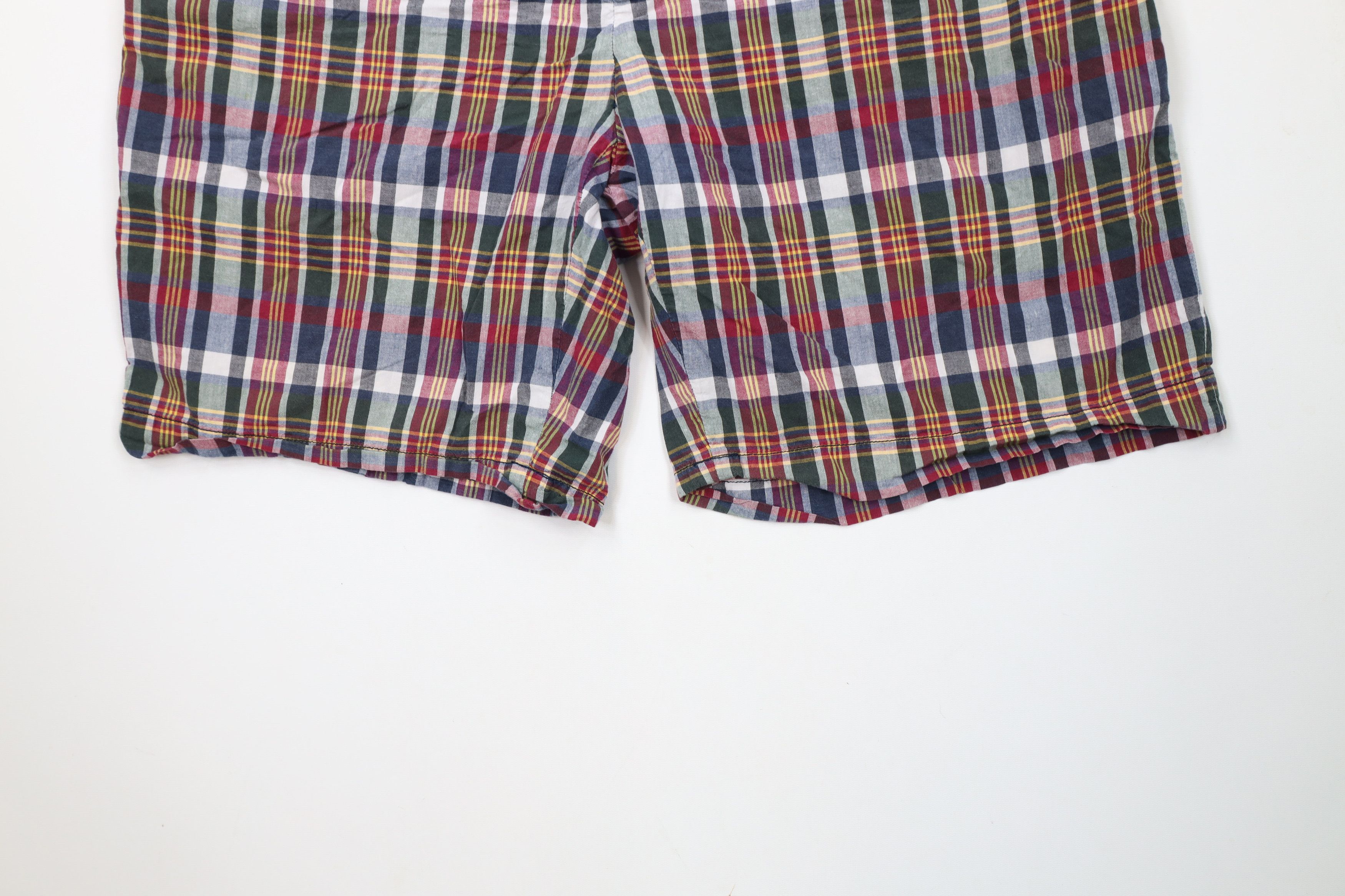 Ralph Lauren × Vintage Vintage 90s Ralph Lauren Madras Plaid Chino Shorts Cotton Size US 40 / EU 56 - 4 Thumbnail