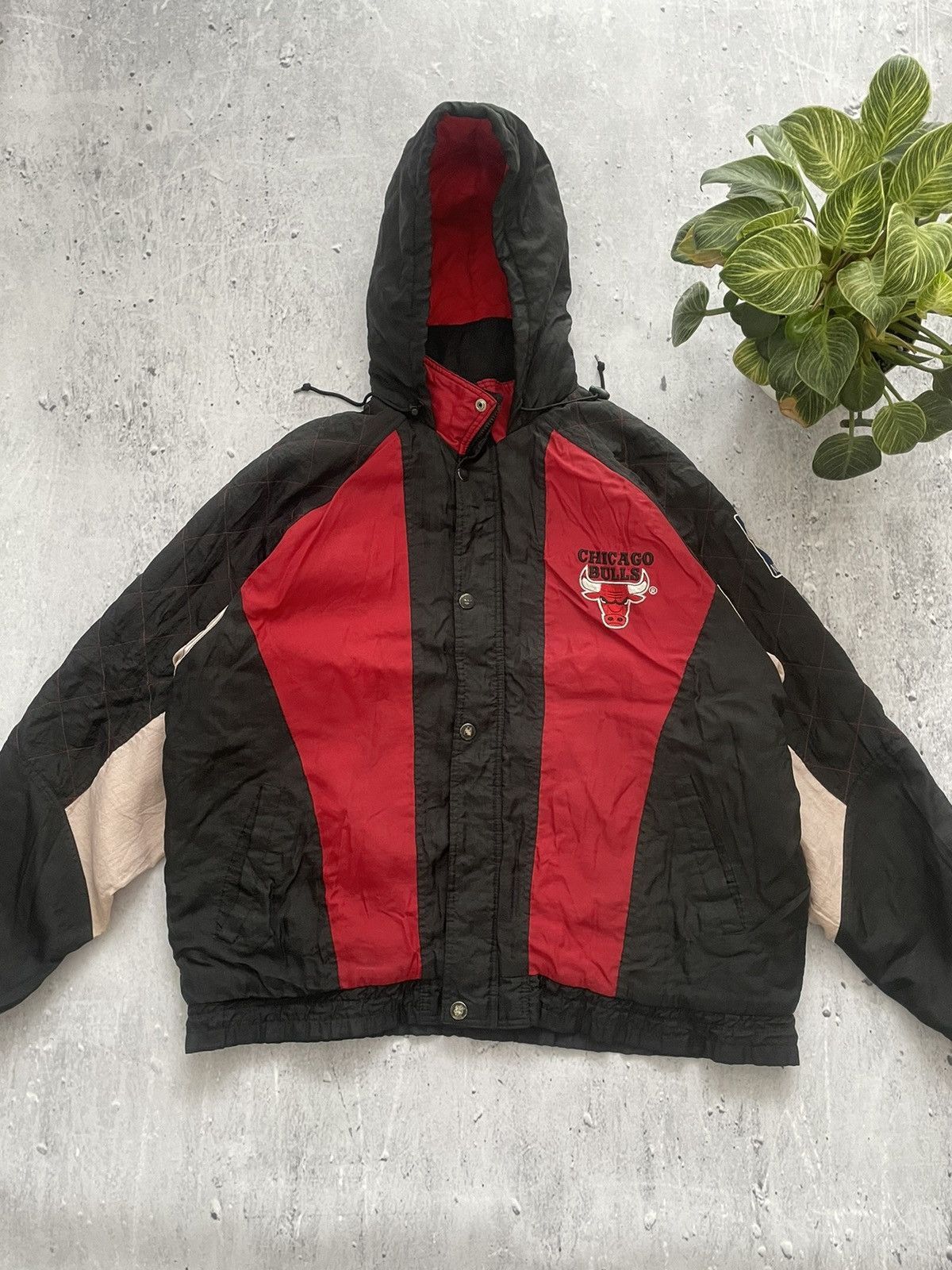 NBA × Starter × Vintage Rare NBA Chicago Bulls Jacket Bomber vintage 90’s Size US XL / EU 56 / 4 - 5 Thumbnail