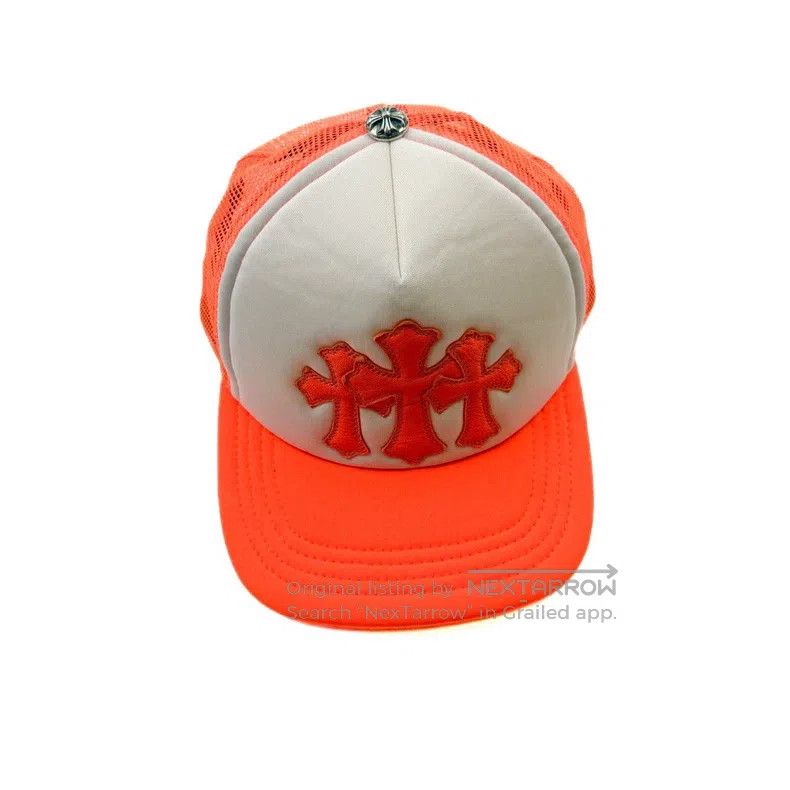 Chrome Hearts CHROME HEARTS Size OS Orange three-cross cap Size ONE SIZE - 1 Thumbnail