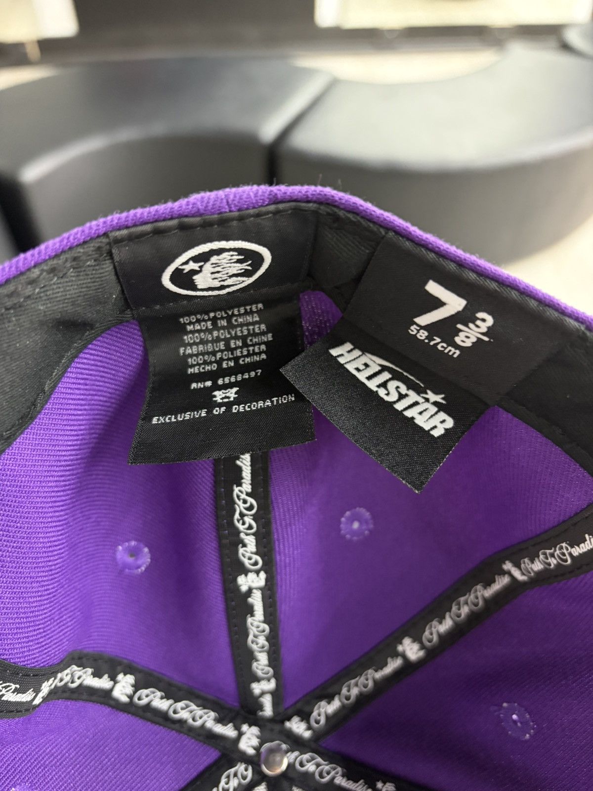 HELLSTAR HellStar OG Logo Fitted 59Fifty Hat Purple Size 7 3/8 Size ONE SIZE - 6 Thumbnail