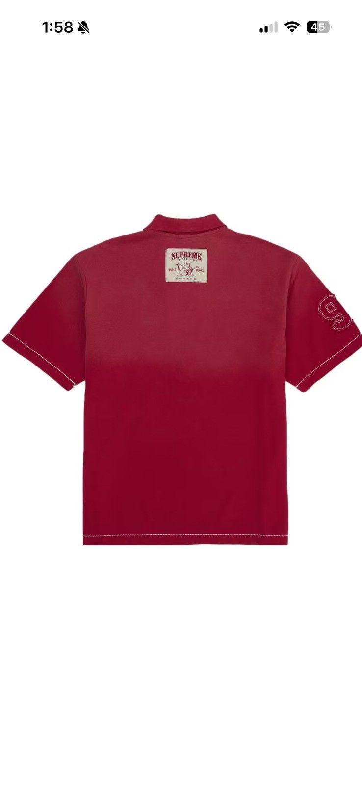 Supreme × True Religion Supreme X True Religon Red Washed Polo Size US M / EU 48-50 / 2 - 2 Thumbnail