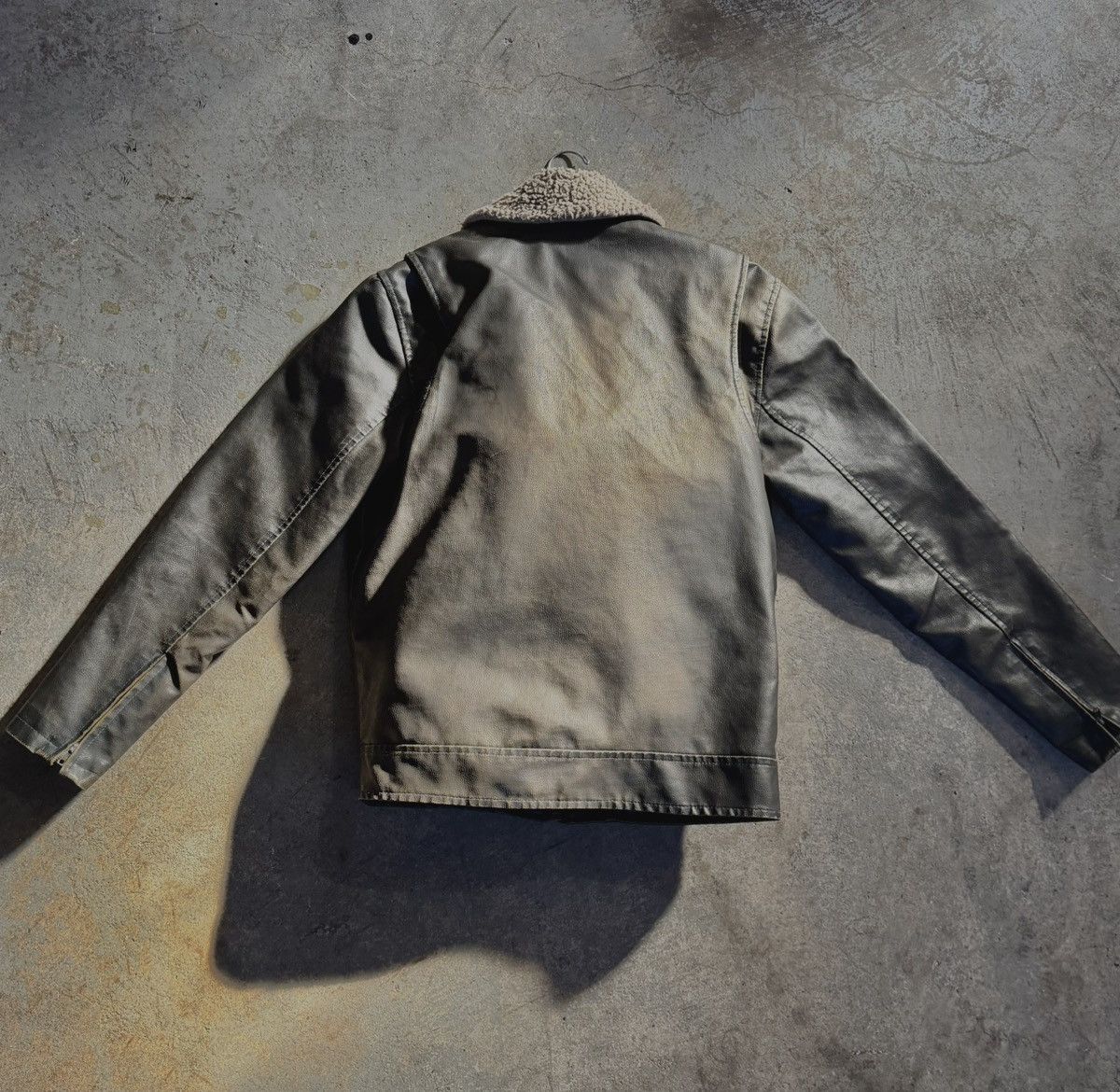 Aeropostale Aeropostale Leather Bomber Jacket Size US M / EU 48-50 / 2 - 7 Thumbnail