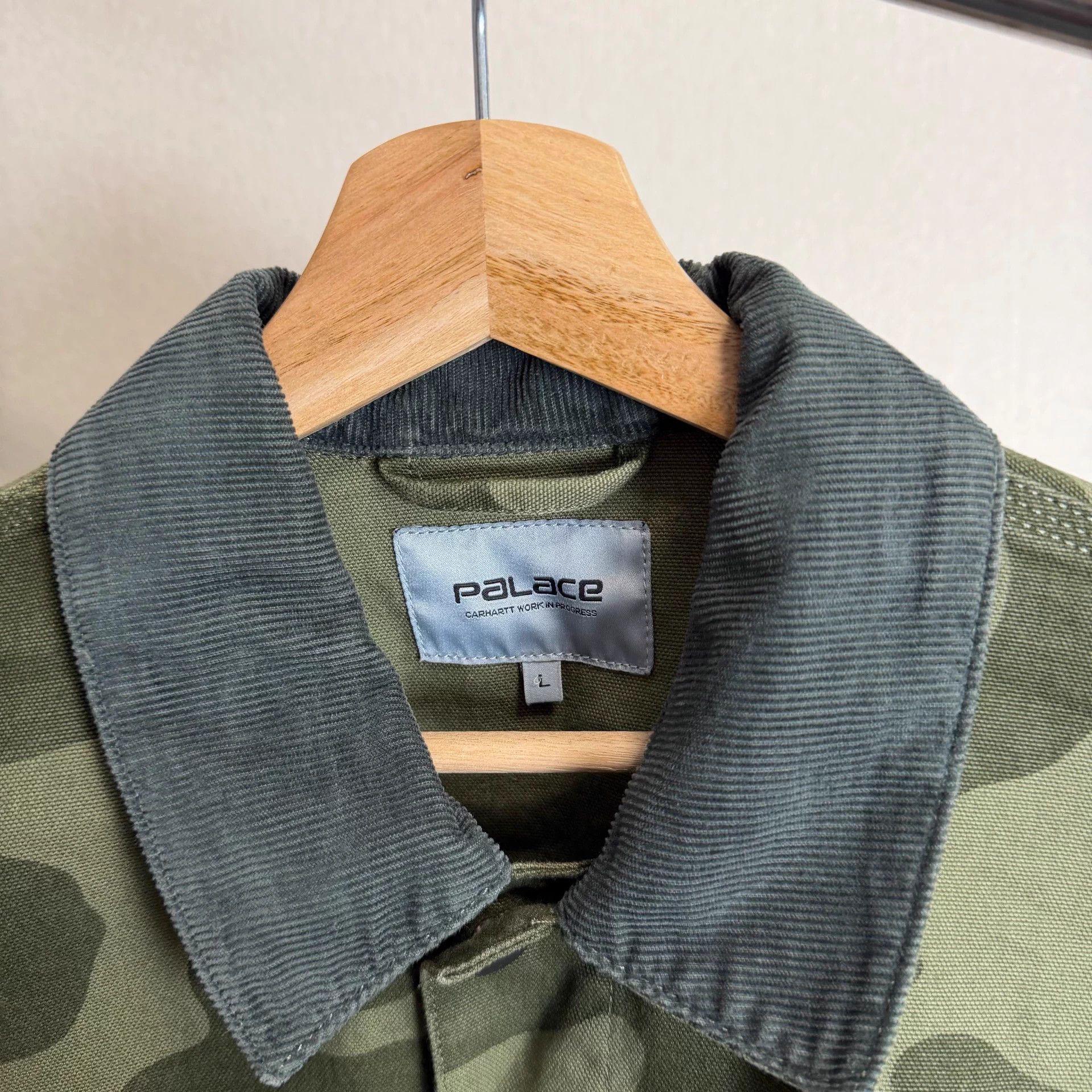 Palace Palace x Carhartt WIP Camo Panelled Flight Green Jacket Size US L / EU 52-54 / 3 - 3 Thumbnail