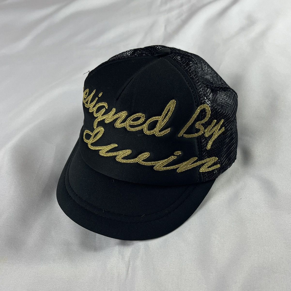 Edwin × Japanese Brand Edwin Japan Y2K Hat Mesh Trucker Black Chainstitching Size ONE SIZE - 2 Thumbnail