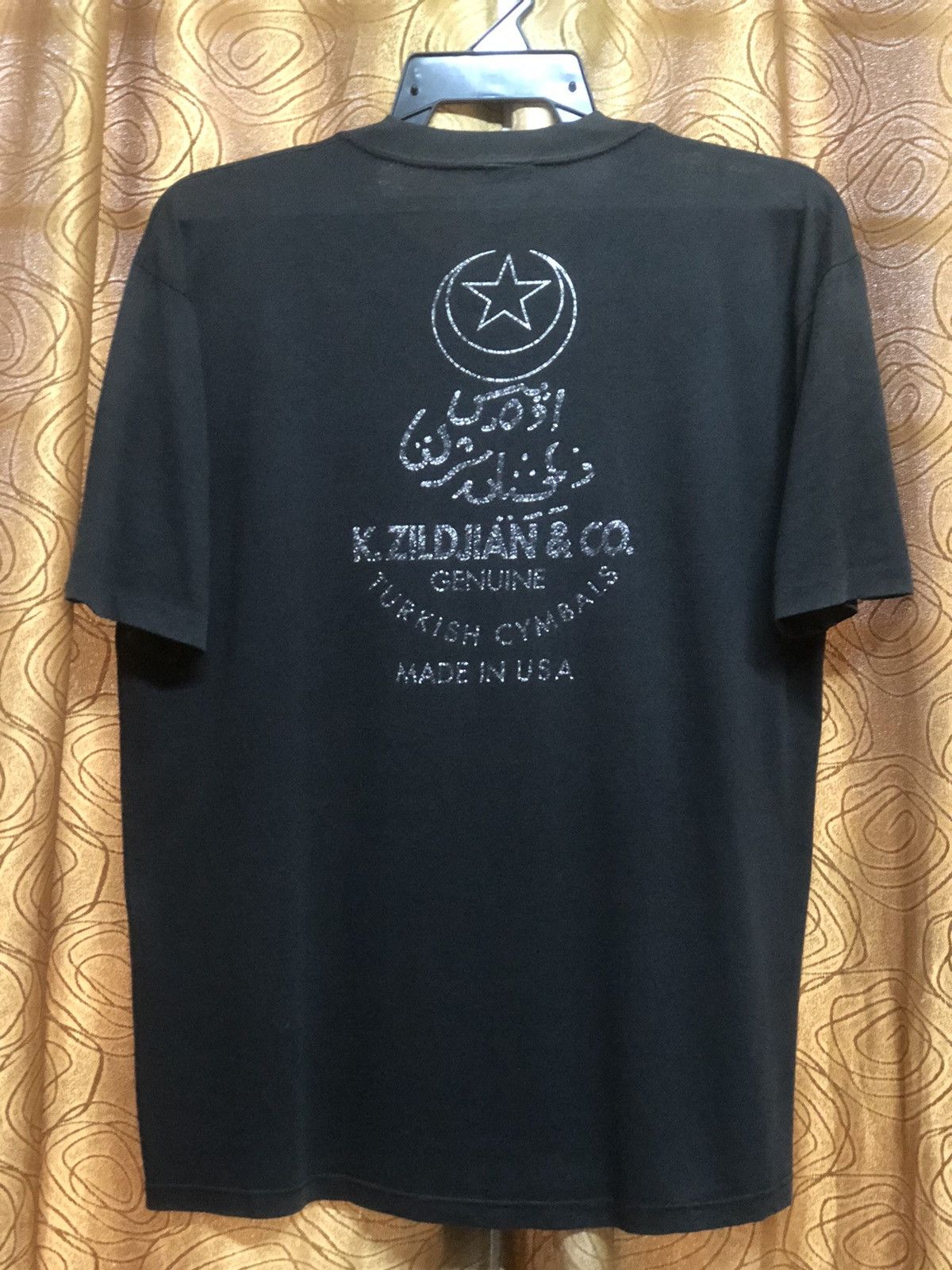 Band Tees × Vintage Vintage 90s Zildjian K Series Cymbal Rare Tee Size US L / EU 52-54 / 3 - 10 Thumbnail