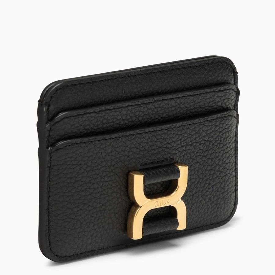 Chloe o1d2blof0824 Size : OS / Leather Card Holder in Black Size ONE SIZE - 1 Thumbnail