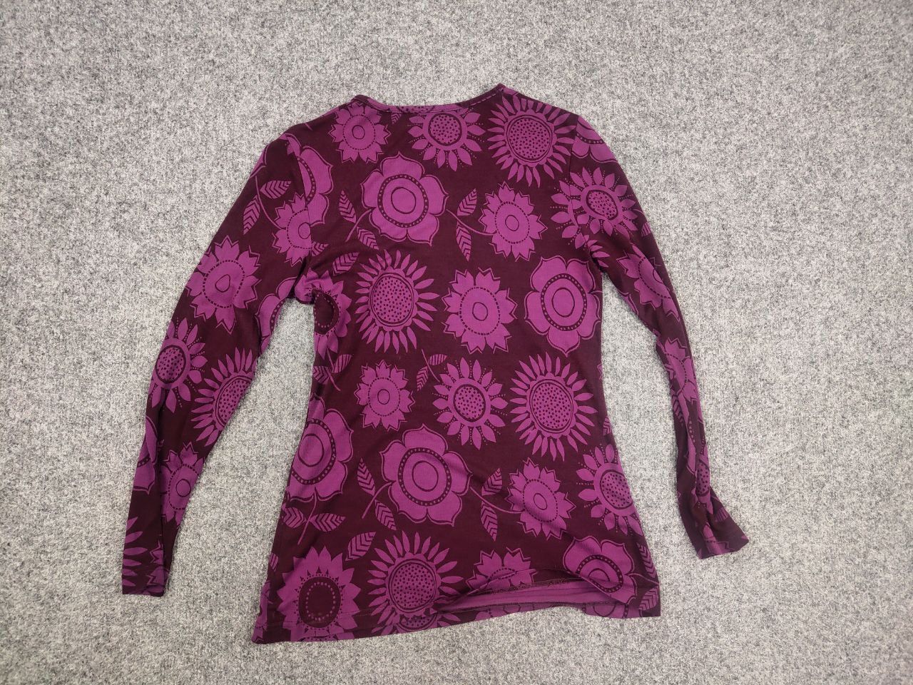Gudrun Sjoden Gudrun Sjödén Design Long sleeve Flower Pattern Burgundy Size S / US 4 / IT 40 - 10 Thumbnail