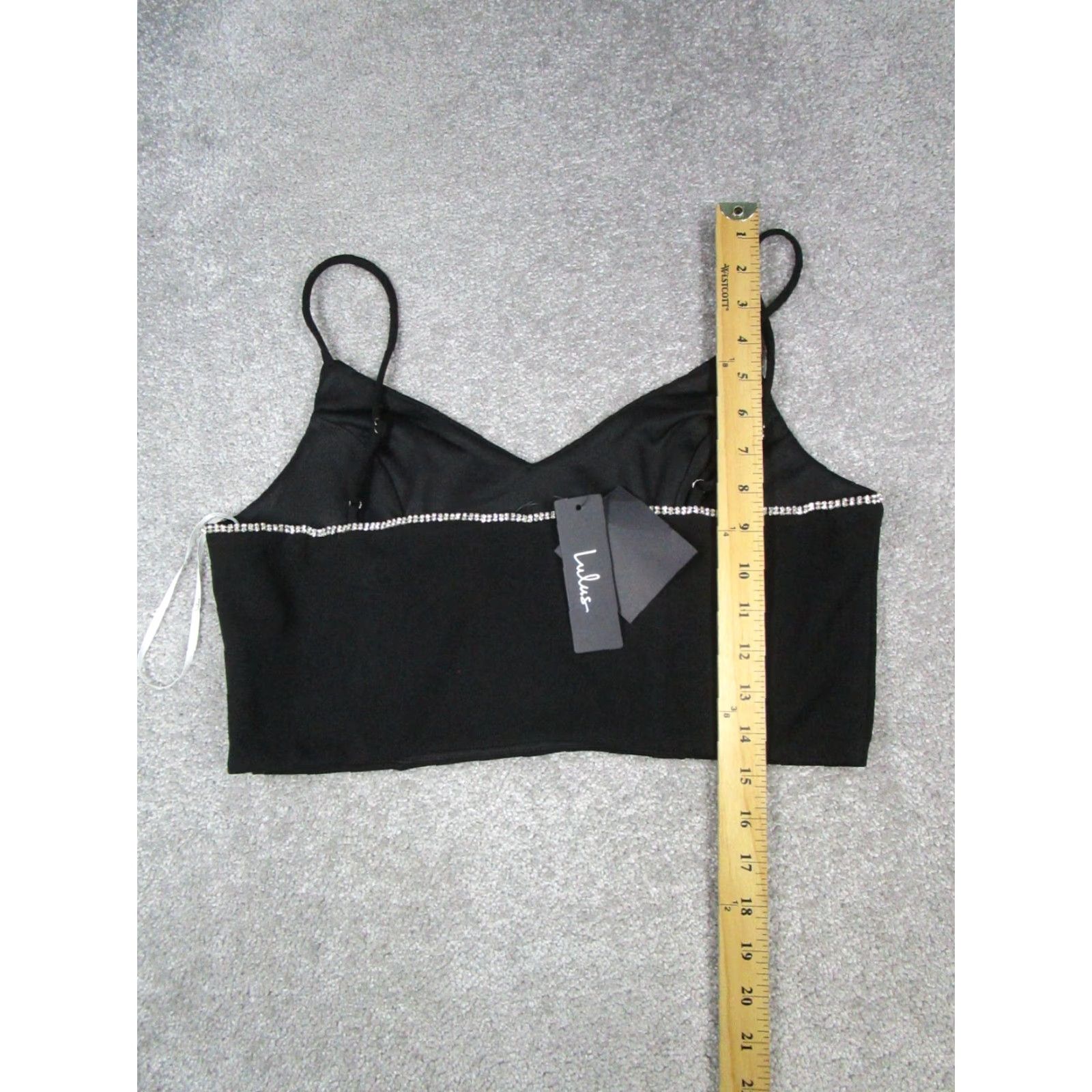Lulus Lulus Top Xl Black Embellished Womens Size XL / US 12-14 / IT 48-50 - 7 Thumbnail