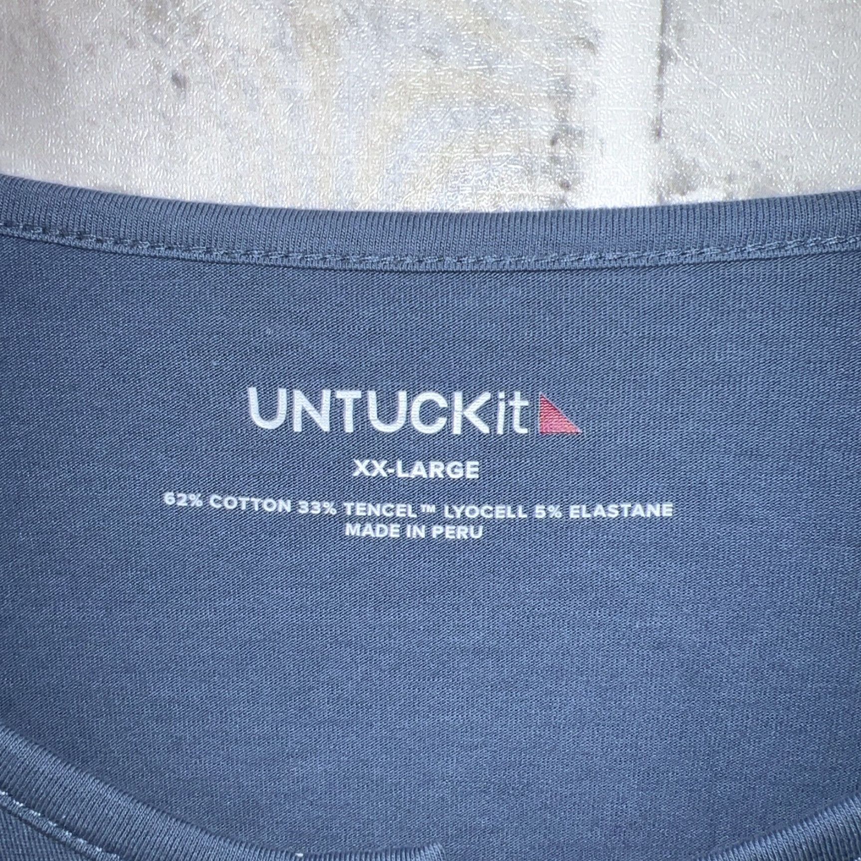 UNTUCKit VINTAGE? (no) Untuckit Henley Blue Long Sleeve T-Shirt Mens XXL Size US XXL / EU 58 / 5 - 3 Thumbnail
