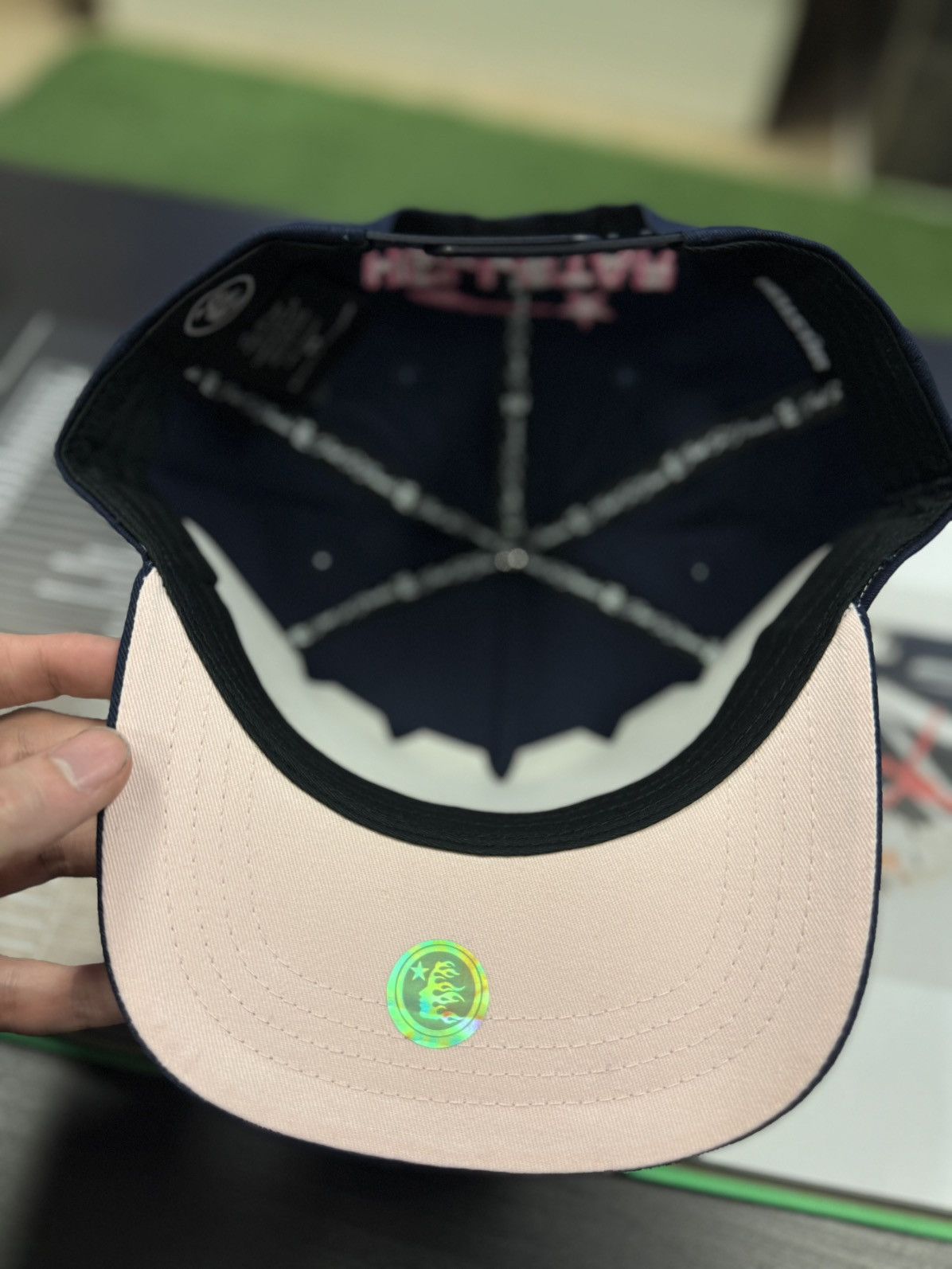 HELLSTAR Hellstar Adjustable Size SnapBack Hat Blue Pink STONE (NEW) Size ONE SIZE - 8 Thumbnail