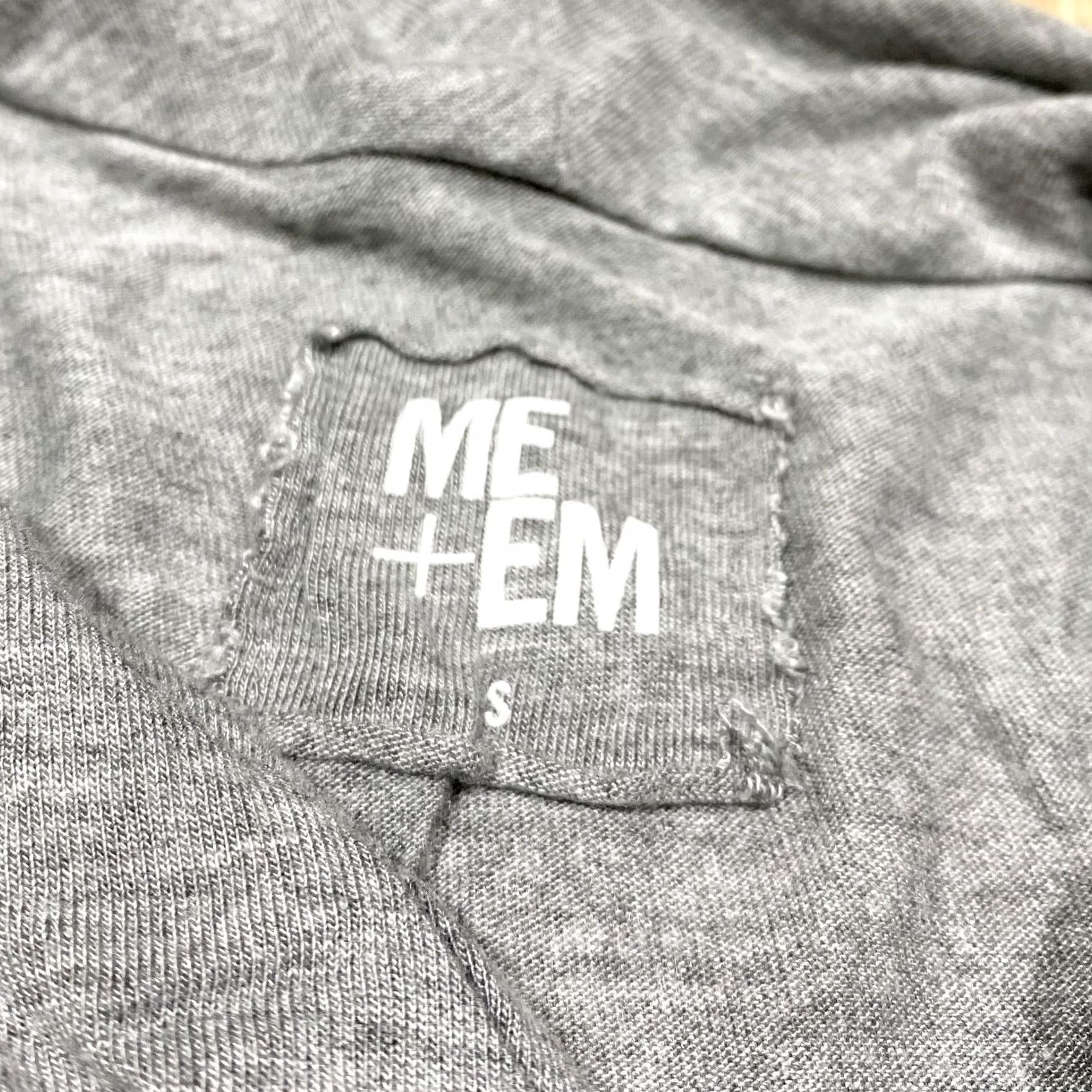 Vintage Me & Em Top Size S Grey Long Sleeve Ruched Side Women’s Pre Loved Pullover Size S / US 4 / IT 40 - 5 Thumbnail