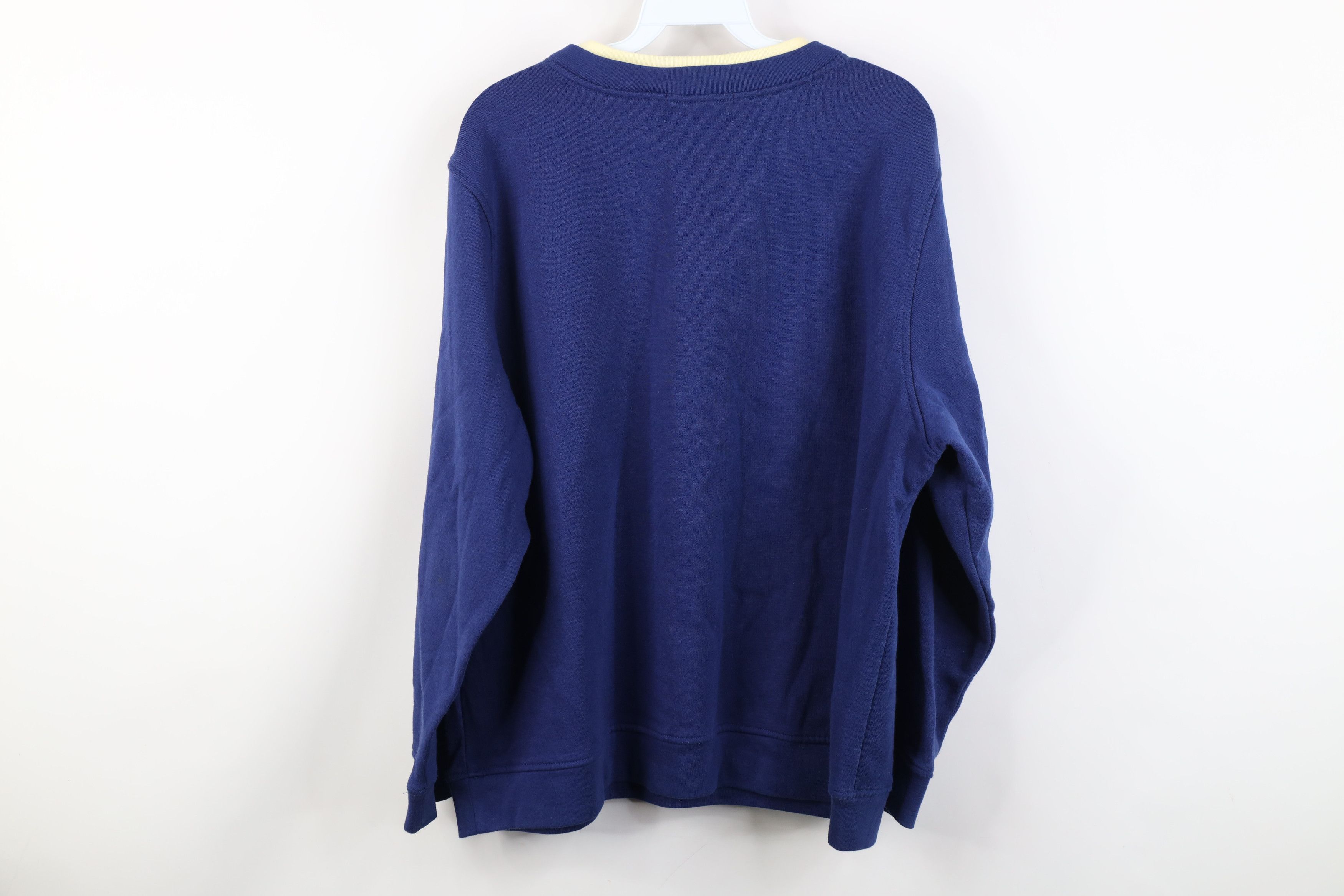 Vintage Vintage 90s Streetwear Flower Floral Layered Sweatshirt Blue Size XL / US 12-14 / IT 48-50 - 13 Thumbnail