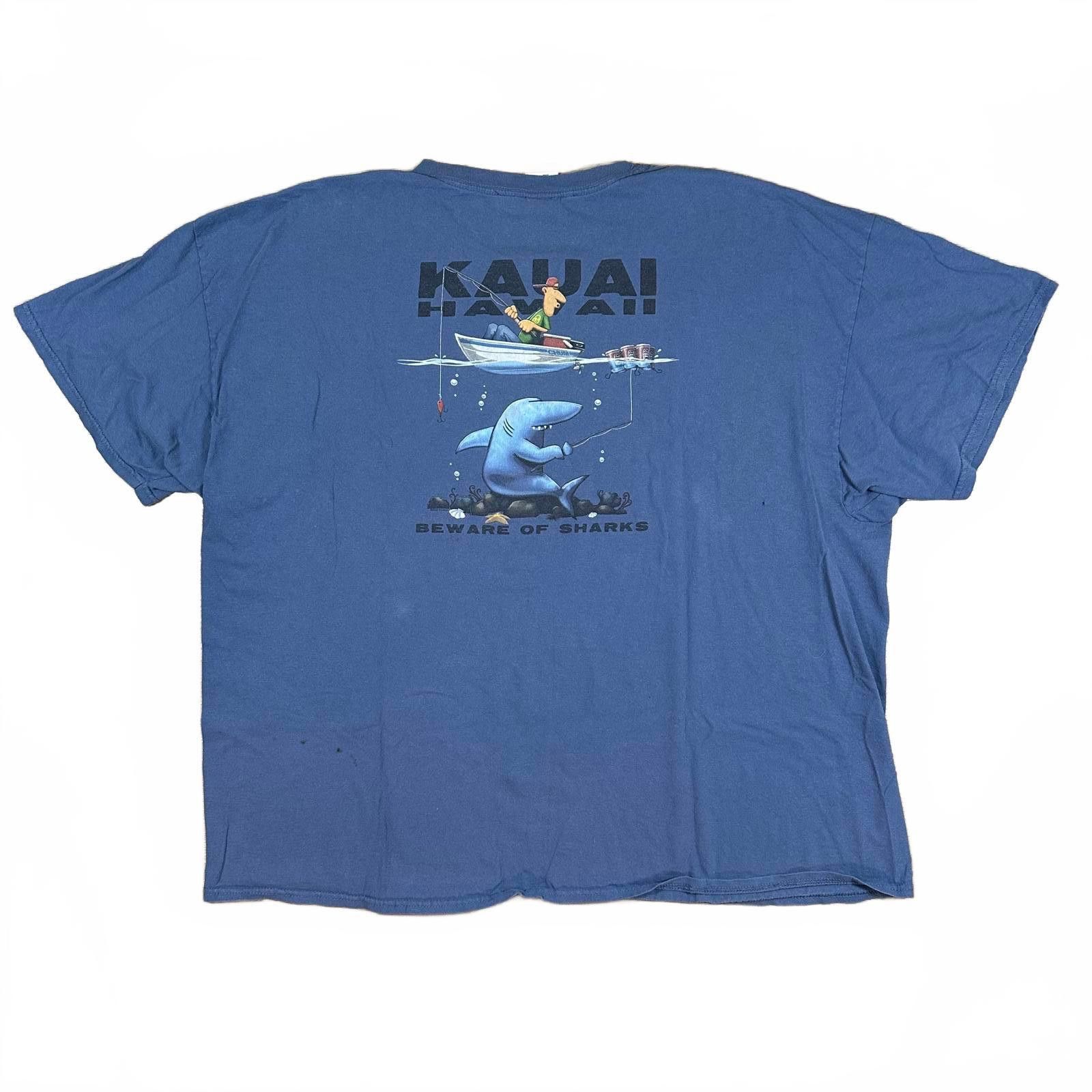 Other Kauai Mens T-shirt XXXL Blue Shark Graphic Size US XXL / EU 58 / 5 - 1 Thumbnail