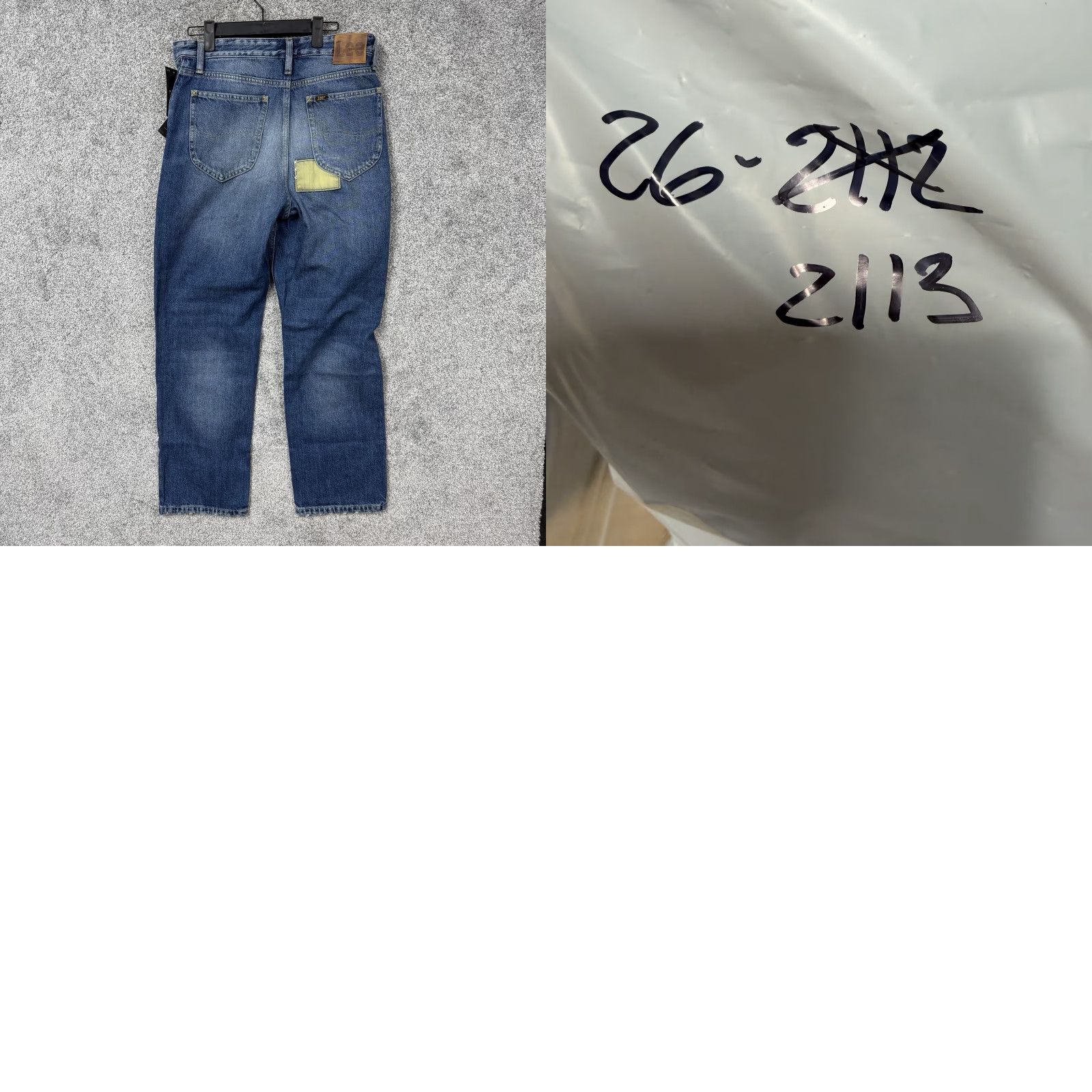 Lee Lee Vintage Modern Jeans Womens 30 Blue High Rise Straight Patchwork Denim Jeans Size 30" / US 8 / IT 44 - 9 Thumbnail