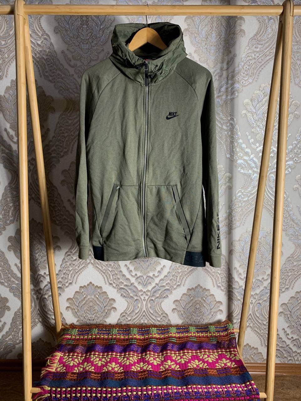 Nike × Vintage VERY RARE NIKE AIR MAX FULL ZIP LIGHT JACKET NYLON Y2K DRILL Size US L / EU 52-54 / 3 - 1 Thumbnail