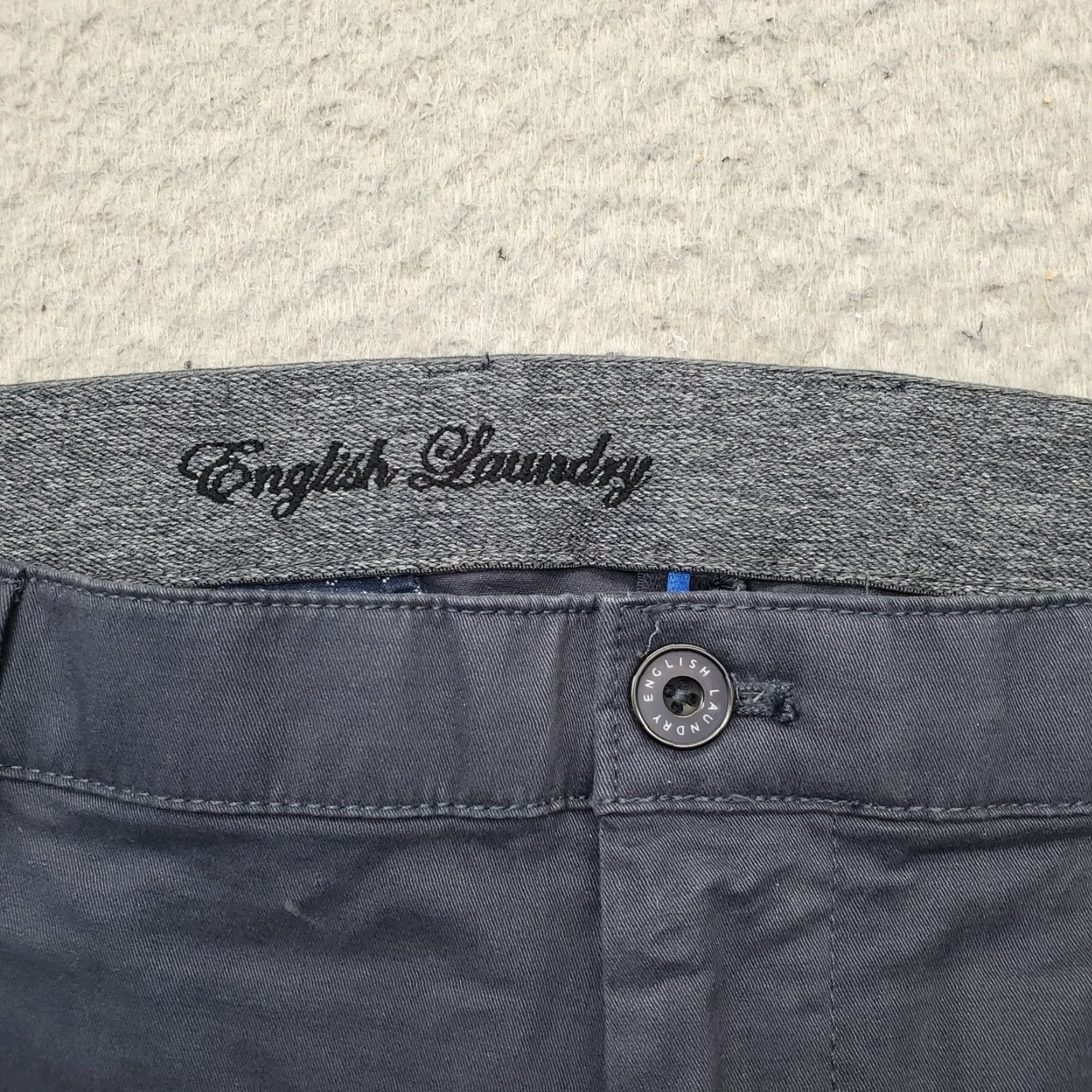 English Laundry English Laundry Pants Mens 36 Blue Flat Front Stretch Casual Straight Leg Shirt or Pants? Size US 36 / EU 52 - 7 Thumbnail