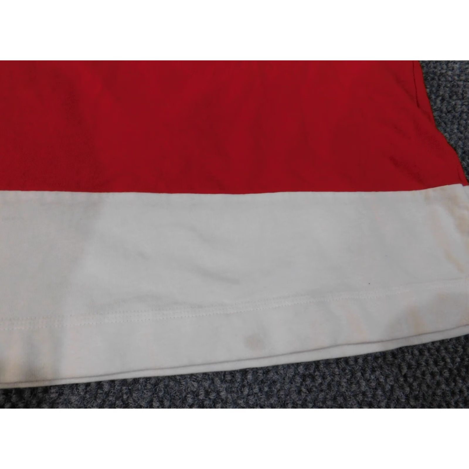 Nike Nike Shirt Mens S Retro Striped White Red Logo Swoosh Graphic Crew Neck Short Sleeve USA Size US S / EU 44-46 / 1 - 5 Thumbnail