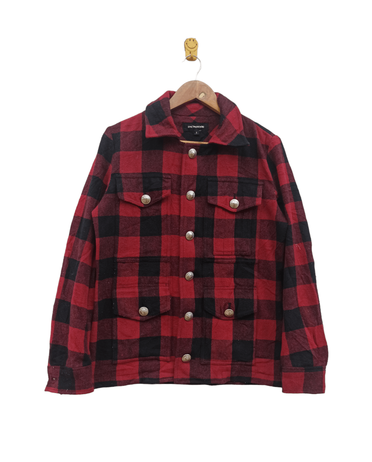 Flannel × JACKROSE × Japanese Brand Vintage Flannel Tartan Jack Rose Asphalt Animal Outlows Size US L / EU 52-54 / 3 - 1 Thumbnail
