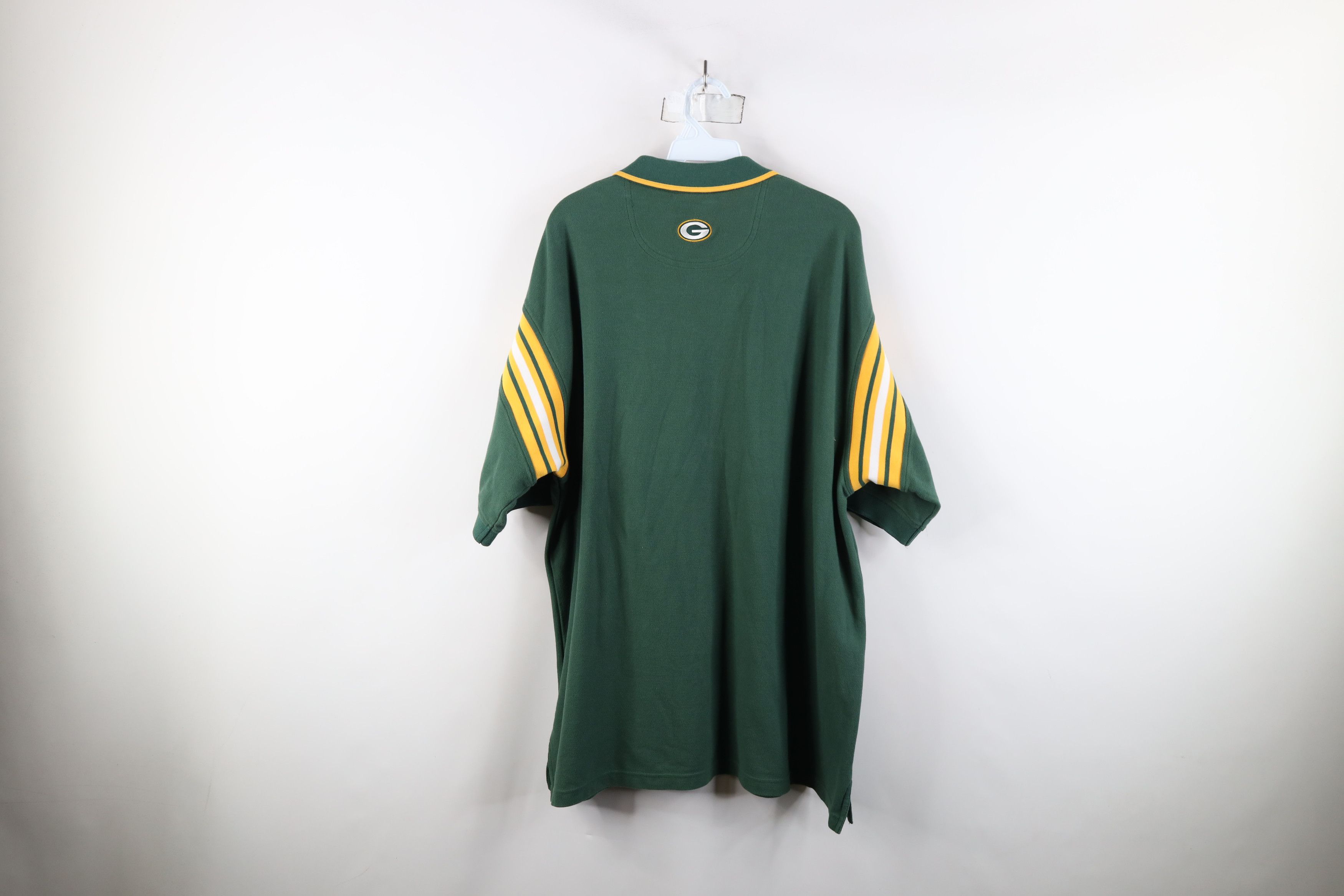 Vintage Vintage NFL Spell Out Green Bay Packers Football Polo Shirt Size US XL / EU 56 / 4 - 12 Thumbnail