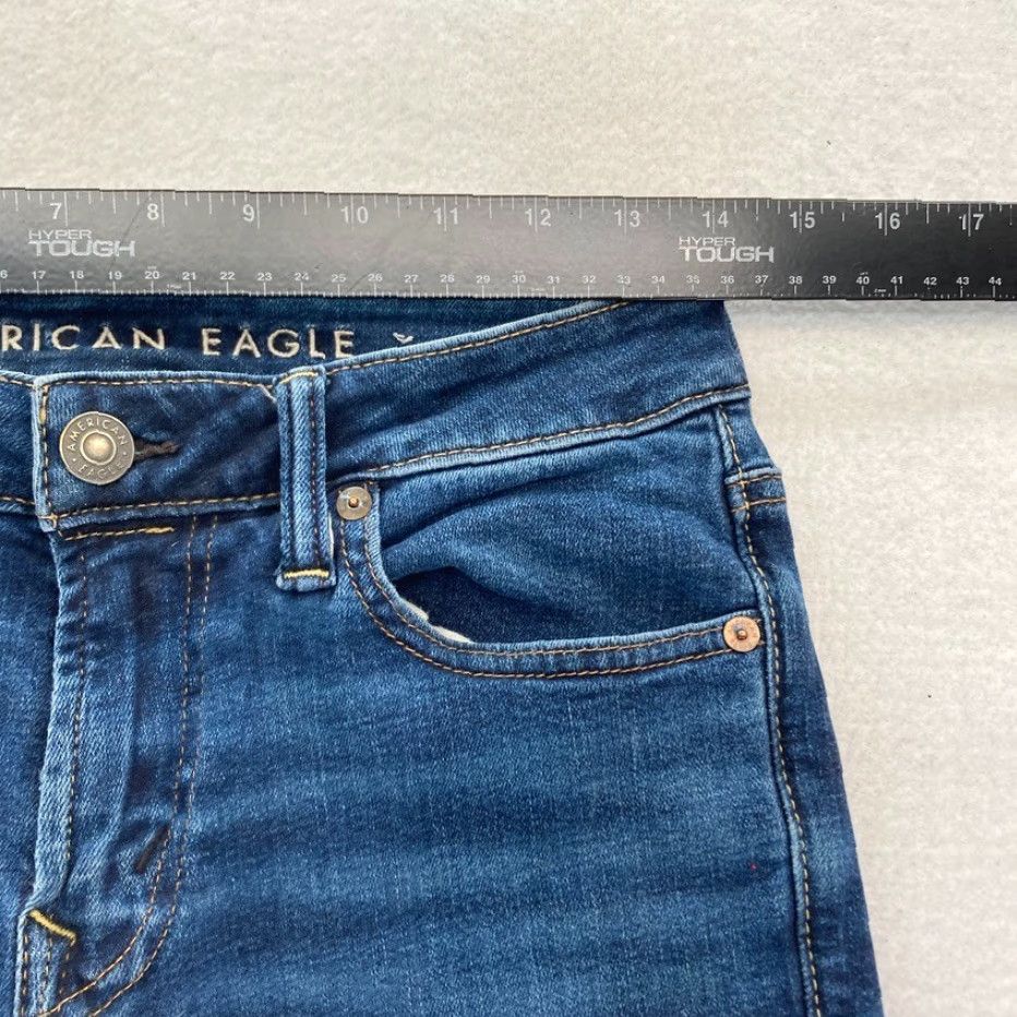 American Eagle Outfitters American Eagle Outfitters Skinny Jeans Mens 28x30 Dark Wash Blue Stretch Denim Low Rise Jeans Size US 28 / EU 44 - 7 Thumbnail