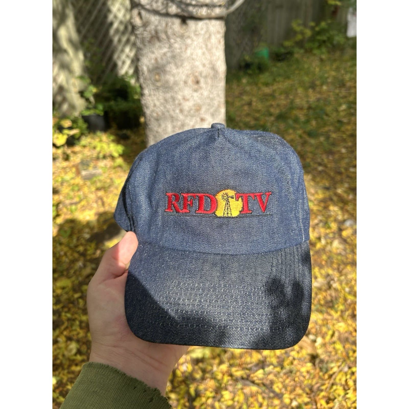 Denime VINTAGE SnapBack Hat Cap RFD TV denim Nebraska adjustable blue Mens Cap Size ONE SIZE - 2 Thumbnail