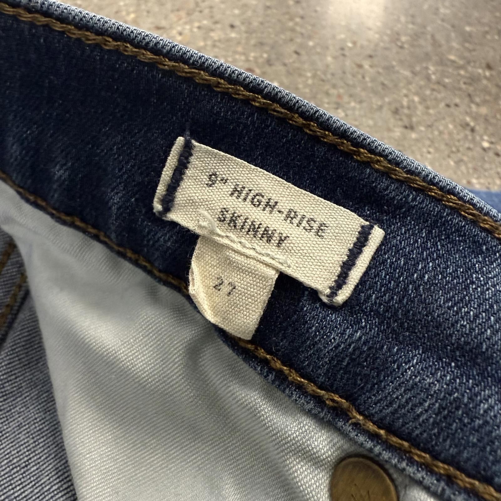 Madewell Madewell 9" High-Rise Skinny Jeans - Out of Print - 27 Size 24" / US 00 / IT 34 - 5 Thumbnail