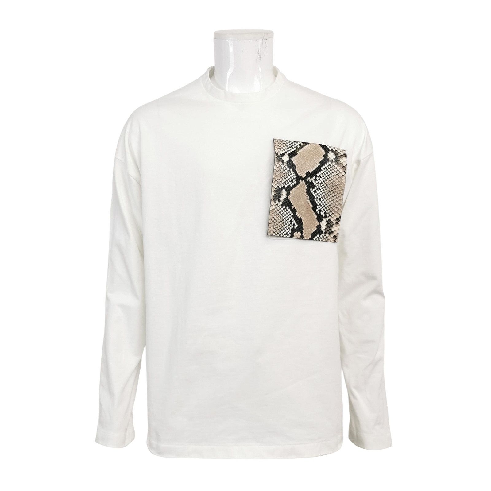 Jil Sander Jil Sander Snakeskin Pocket Long Sleeve T-Shirt M Size US M / EU 48-50 / 2 - 1 Thumbnail