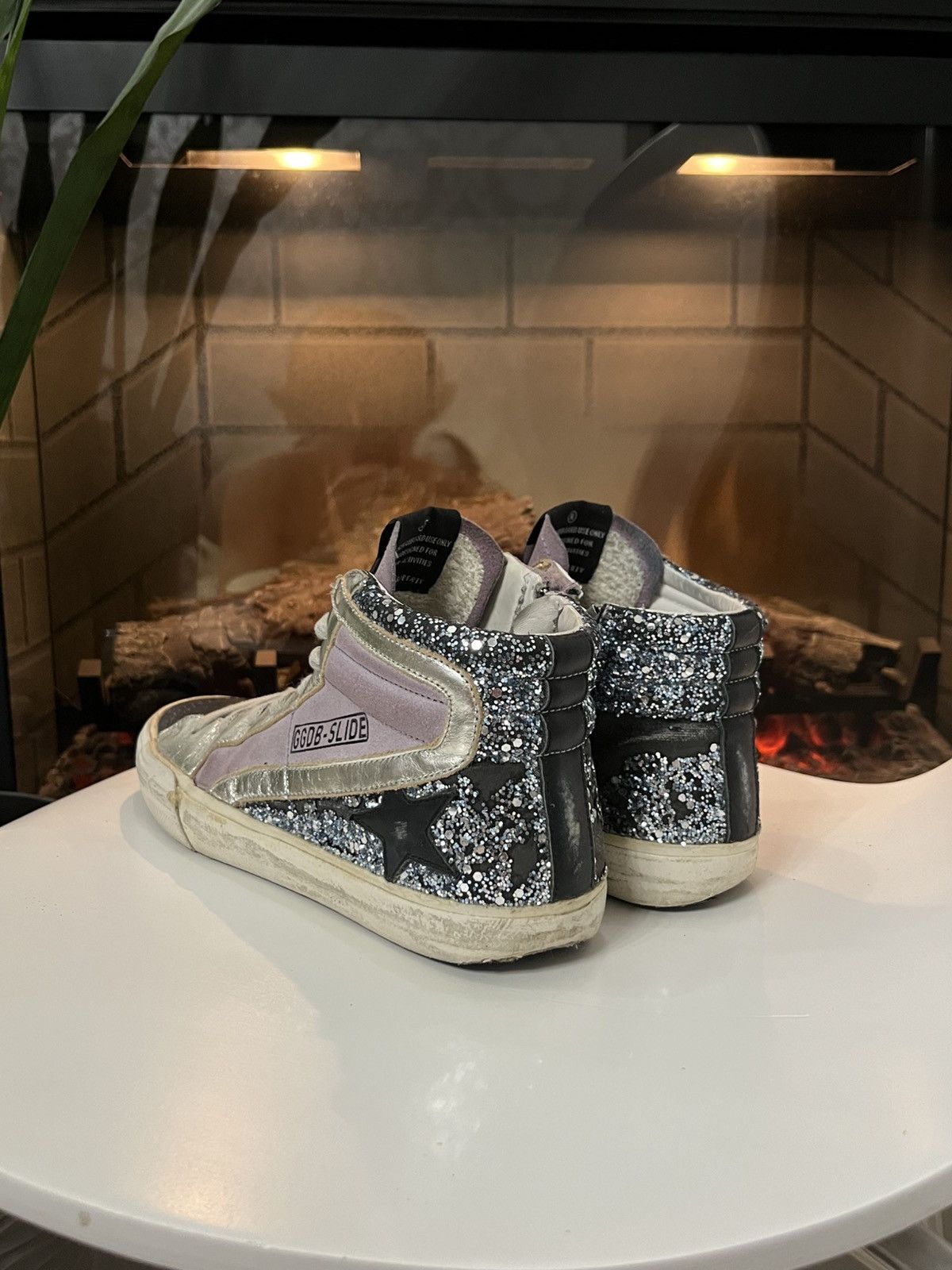 Golden Goose 🔥Golden Goose Slide Super Star Glitter Sneakers GGDB Size US 6 / IT 36 - 7 Thumbnail