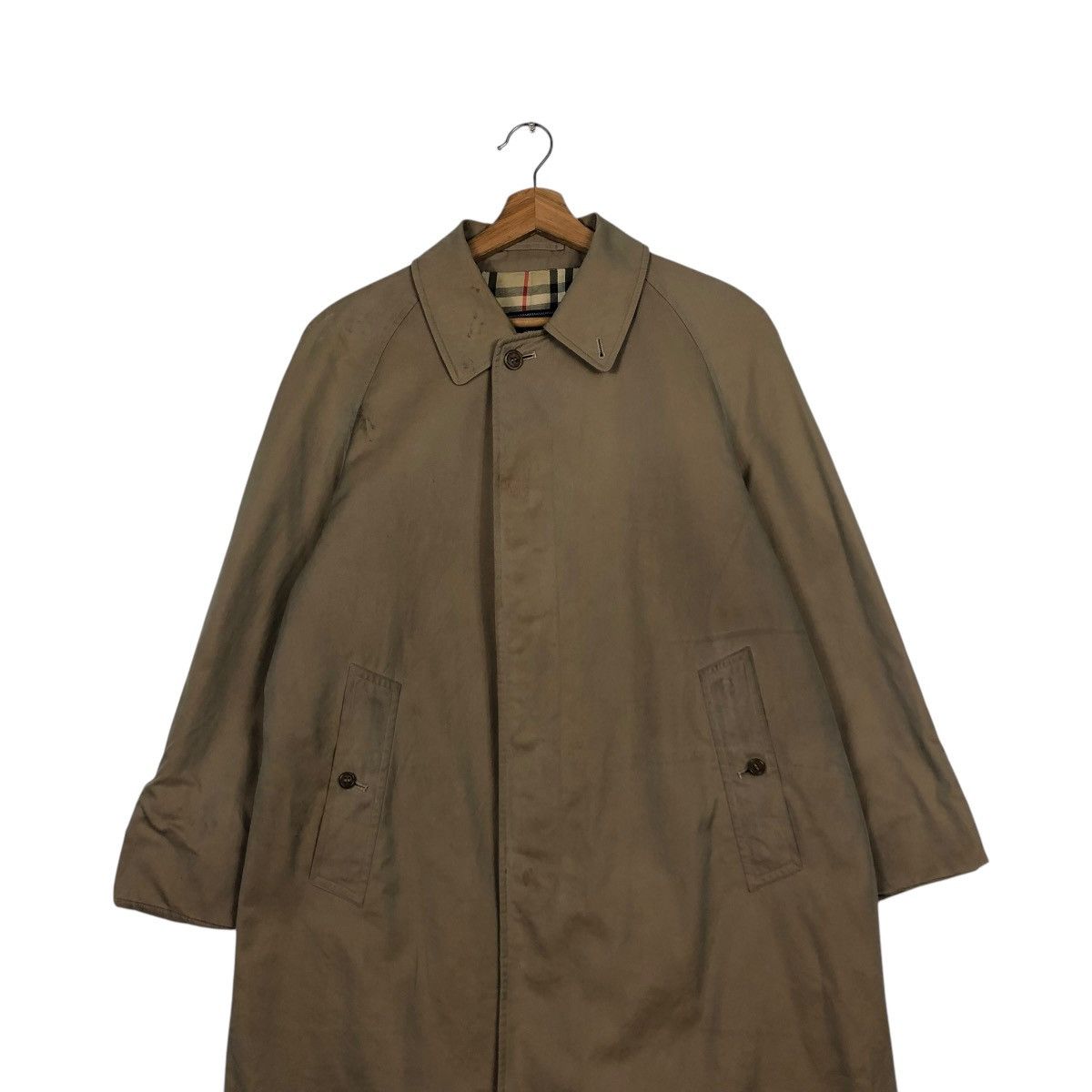 Burberry 🔥VINTAGE LONG JACKET BURBERRYS NOVA CHECK BLANKET Size US M / EU 48-50 / 2 - 7 Thumbnail