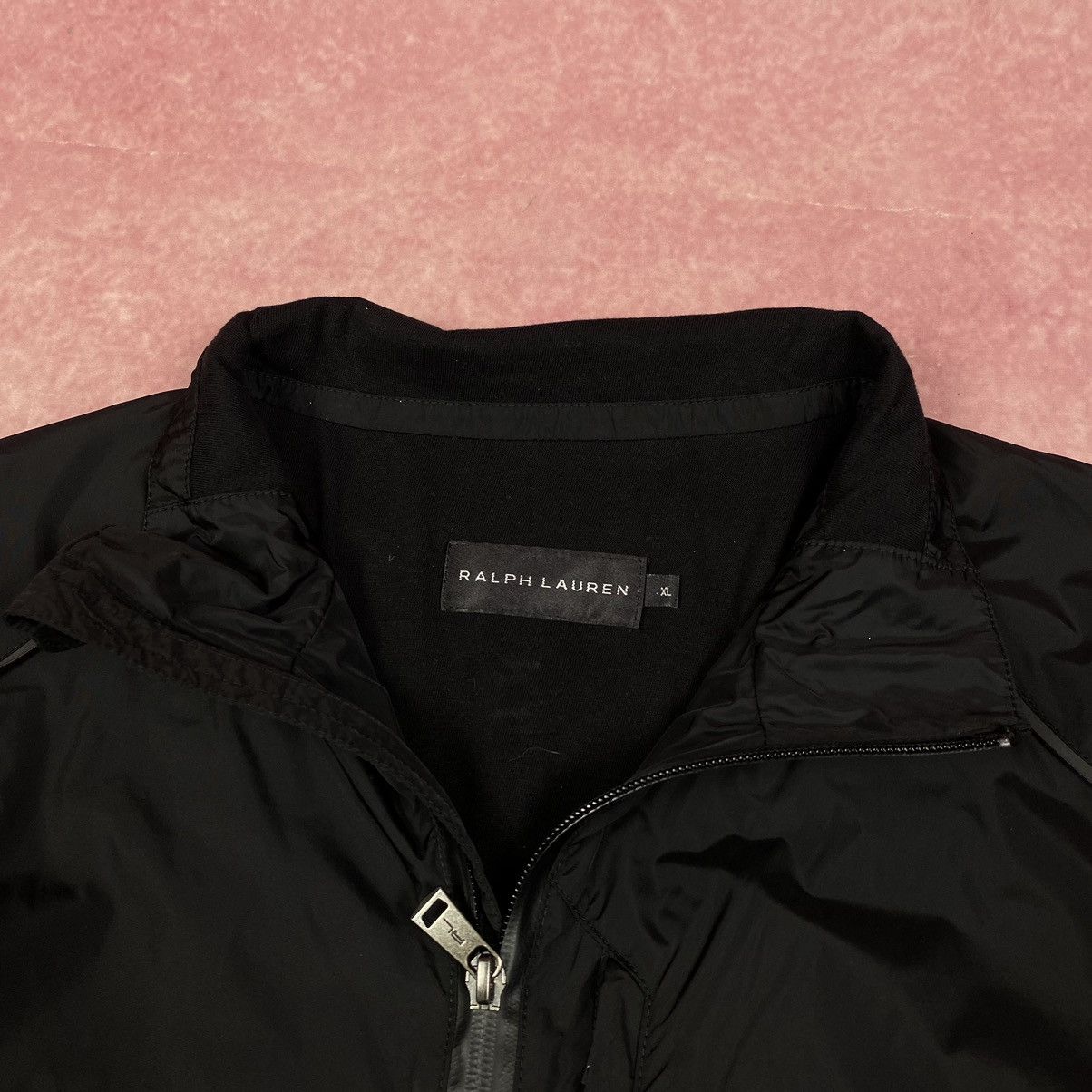 Ralph Lauren Black Label Ralph Lauren Black Label Nylon Jacket Lambskin Leather Size US XL / EU 56 / 4 - 7 Thumbnail