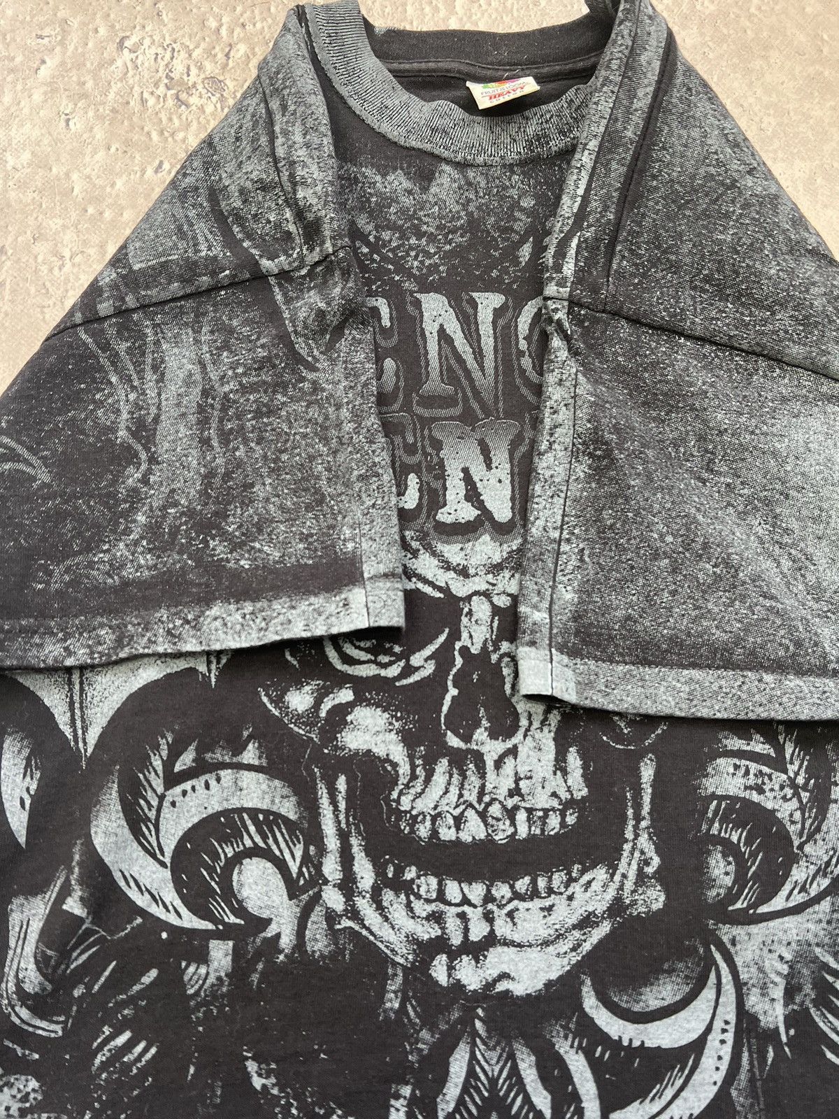 Band Tees × Vintage AVENGED SEVENFOLD Y2K SCULL BAND ROCK TEE Size US M / EU 48-50 / 2 - 7 Thumbnail
