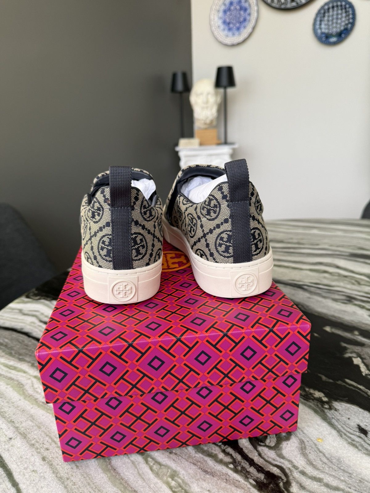Tory Burch Monogram slip on sneaker Tory Burch Size US 8 / IT 38 - 4 Thumbnail