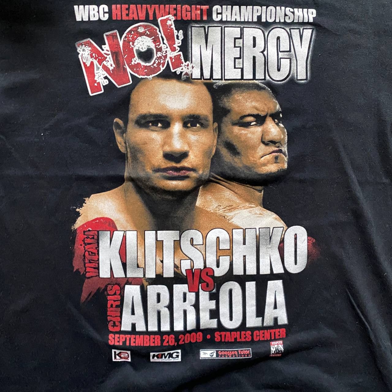 Band Tees × Rap Tees × Vintage VINTAGE Y2K KLITSCHKO VS AREOLLA WBS K2 RARE T SHIRT 166 Size US L / EU 52-54 / 3 - 2 Thumbnail