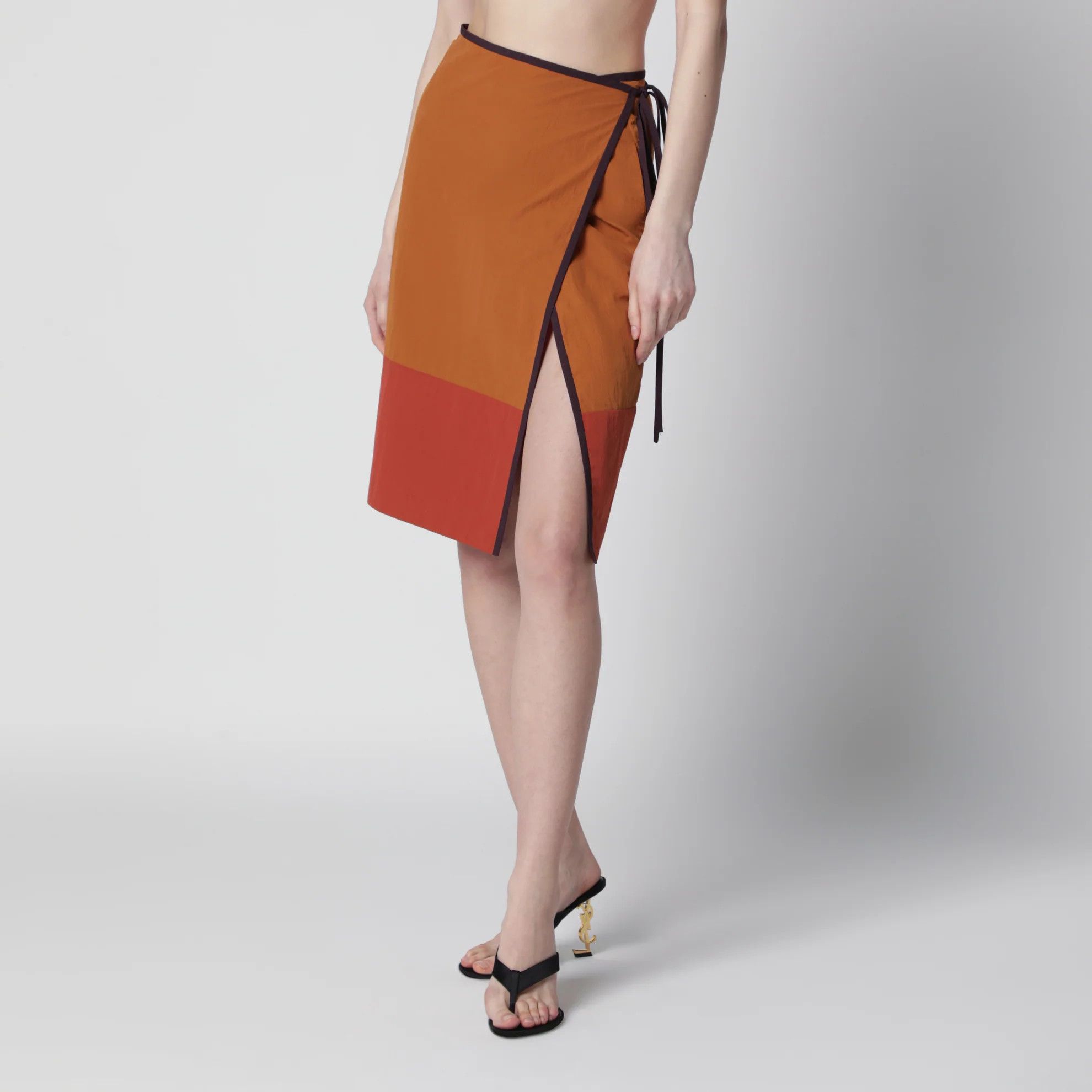 Saint Laurent Paris o1d2blof0526 Mid-Rise Pencil Skirt in Multicolor Size 25" / US 0 / IT 36 - 3 Thumbnail