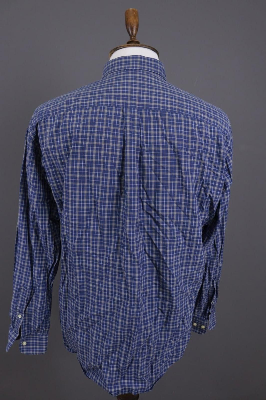 Corneliani Corneliani Blue Check Button Down Shirt Size 42 / 16.5 Size US M / EU 48-50 / 2 - 7 Thumbnail