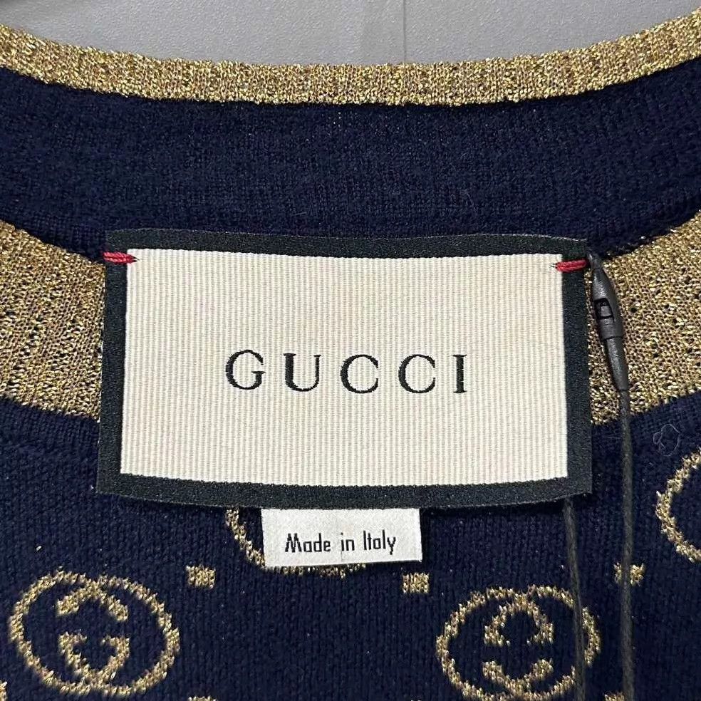 Gucci GUCCI gold thread all over print women's M dress Size M / US 6-8 / IT 42-44 - 4 Thumbnail