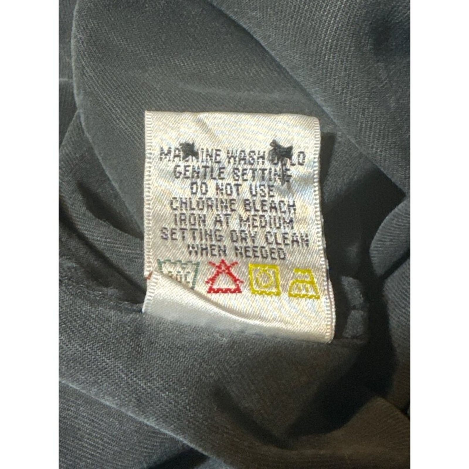 BUGATCHI Bugatchi Uomo Dress Shirt Black Tencel Button Mens XL Size US XL / EU 56 / 4 - 7 Thumbnail