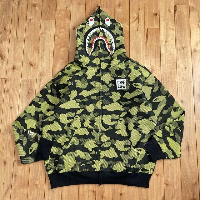 Bape CR7 x BAPE CAMO Shark Full Zip Hoodie Cristiano Ronaldo APE Size US XL / EU 56 / 4 - 2 Thumbnail