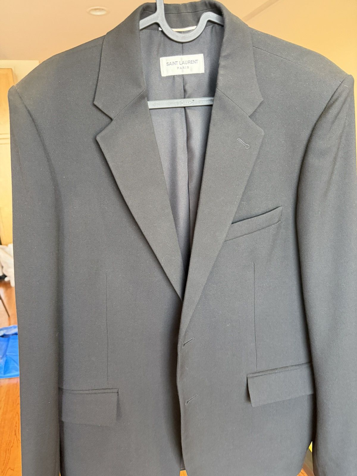Saint Laurent Paris Saint Laurent Black Blazer Size 50R - 1 Thumbnail