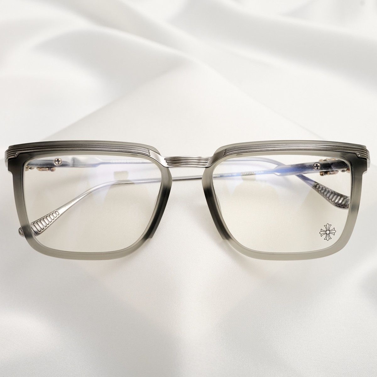 Chrome Hearts CHROME HEARTS TRYDIXAGAIN MATTE GRAY GLASSES Size ONE SIZE - 6 Thumbnail