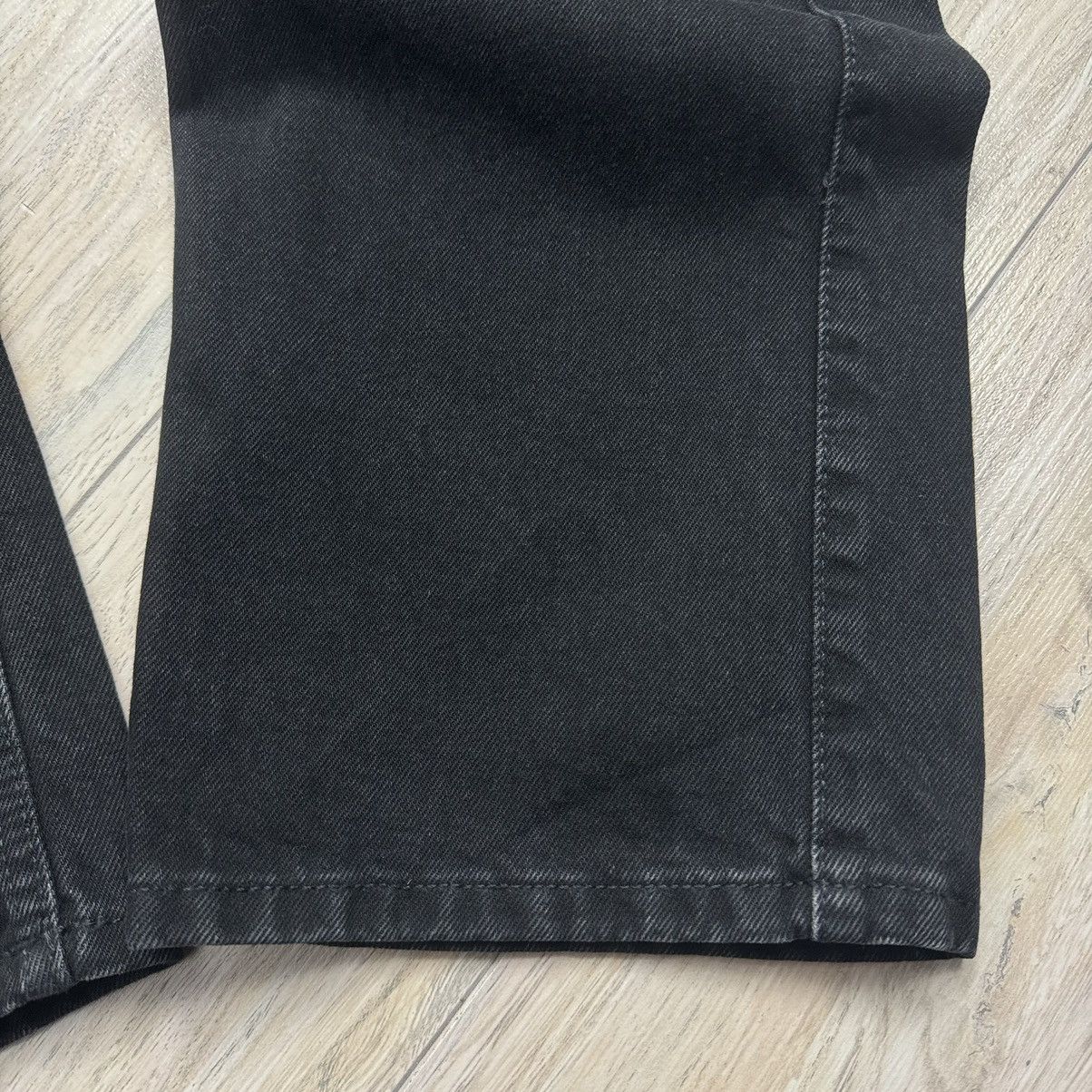 Other Rare Weekday Rowe Extra High Straight Black Denim Jeans Size US 30 / EU 46 - 9 Thumbnail