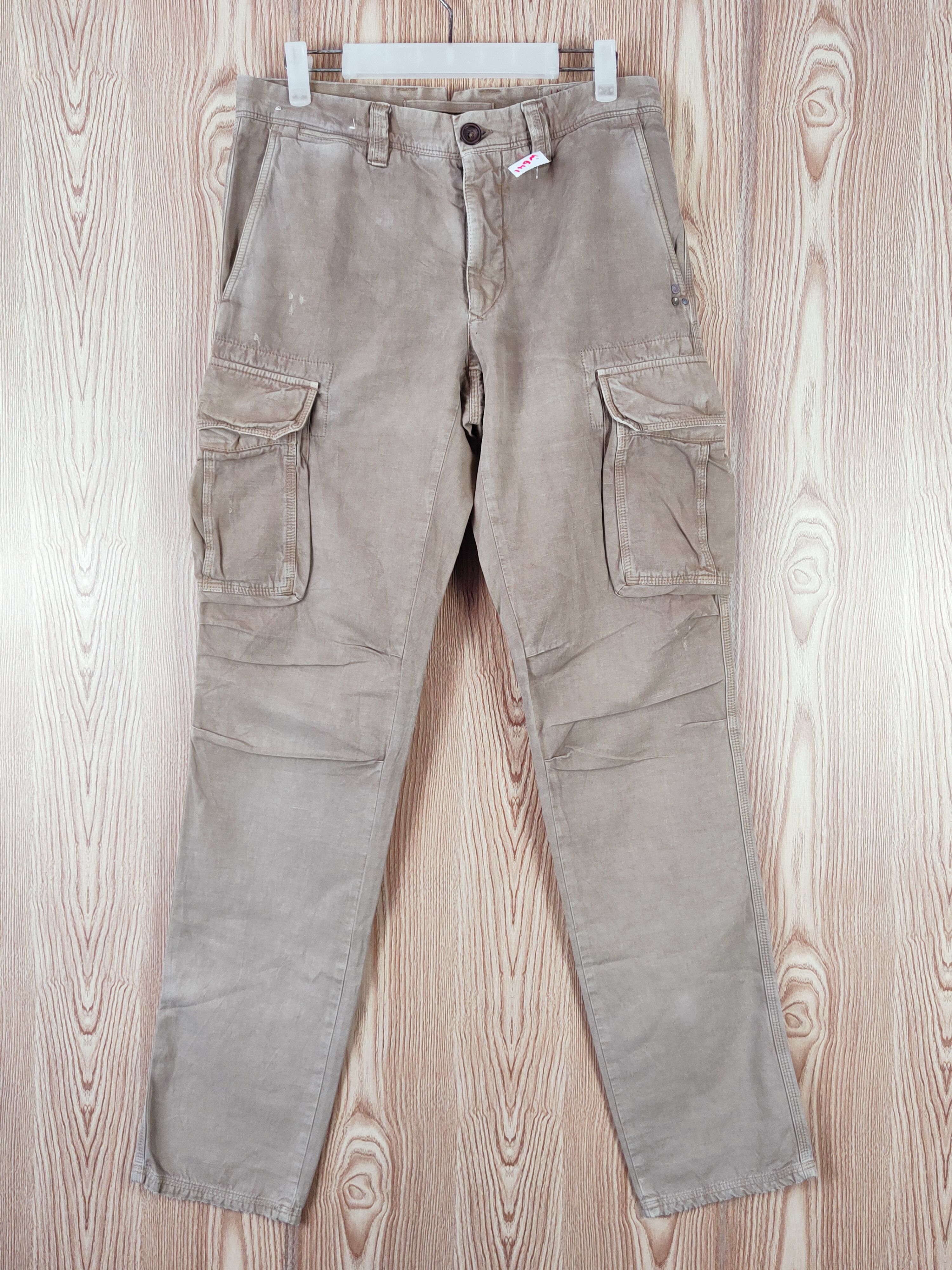 Incotex Incotex Brown Multipocket Tactical Cargo Pants #W641 Size US 31 - 1 Thumbnail