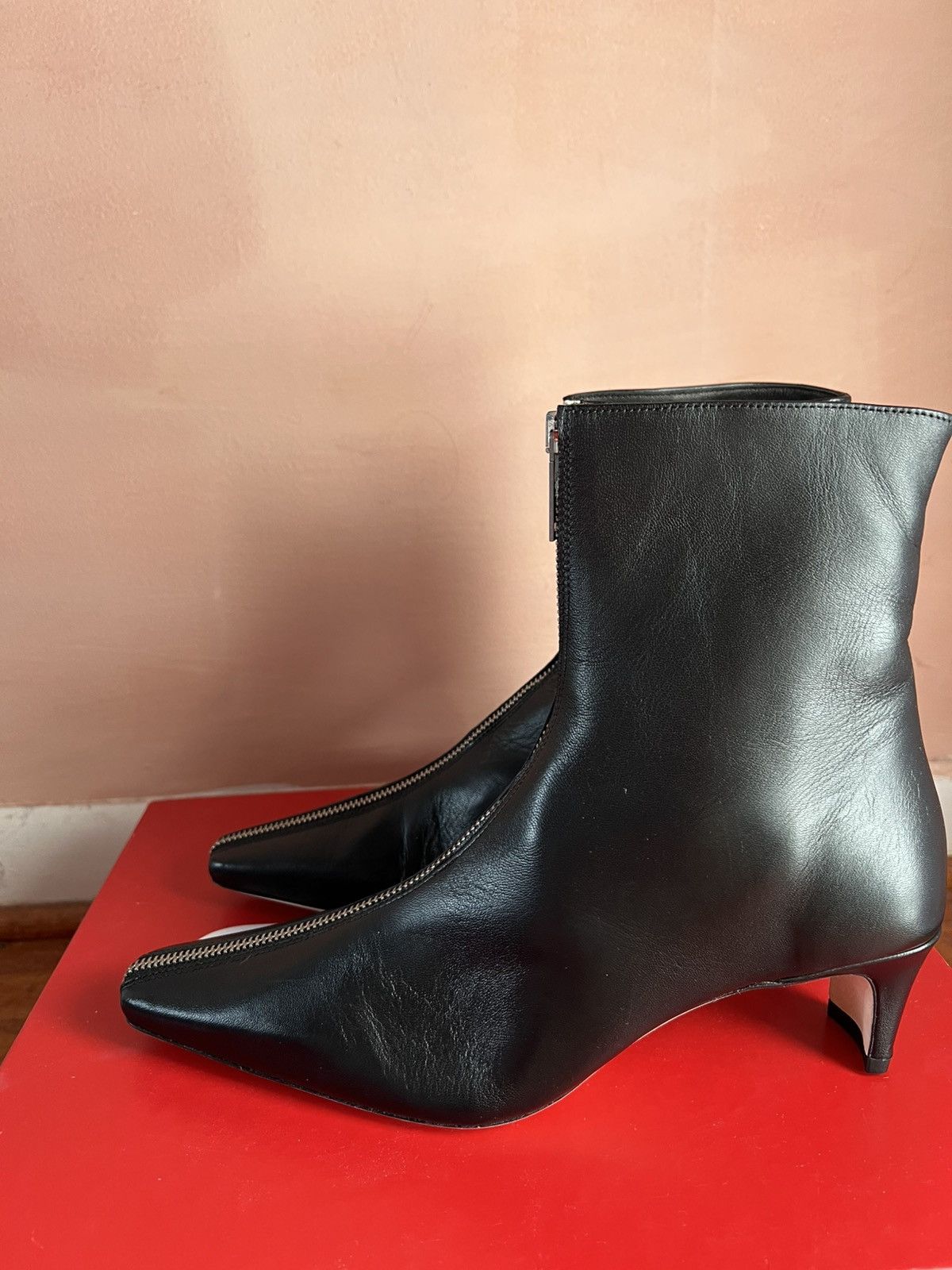 Staud Staud Black Zipper heeled boots Size US 10 / IT 40 - 2 Thumbnail